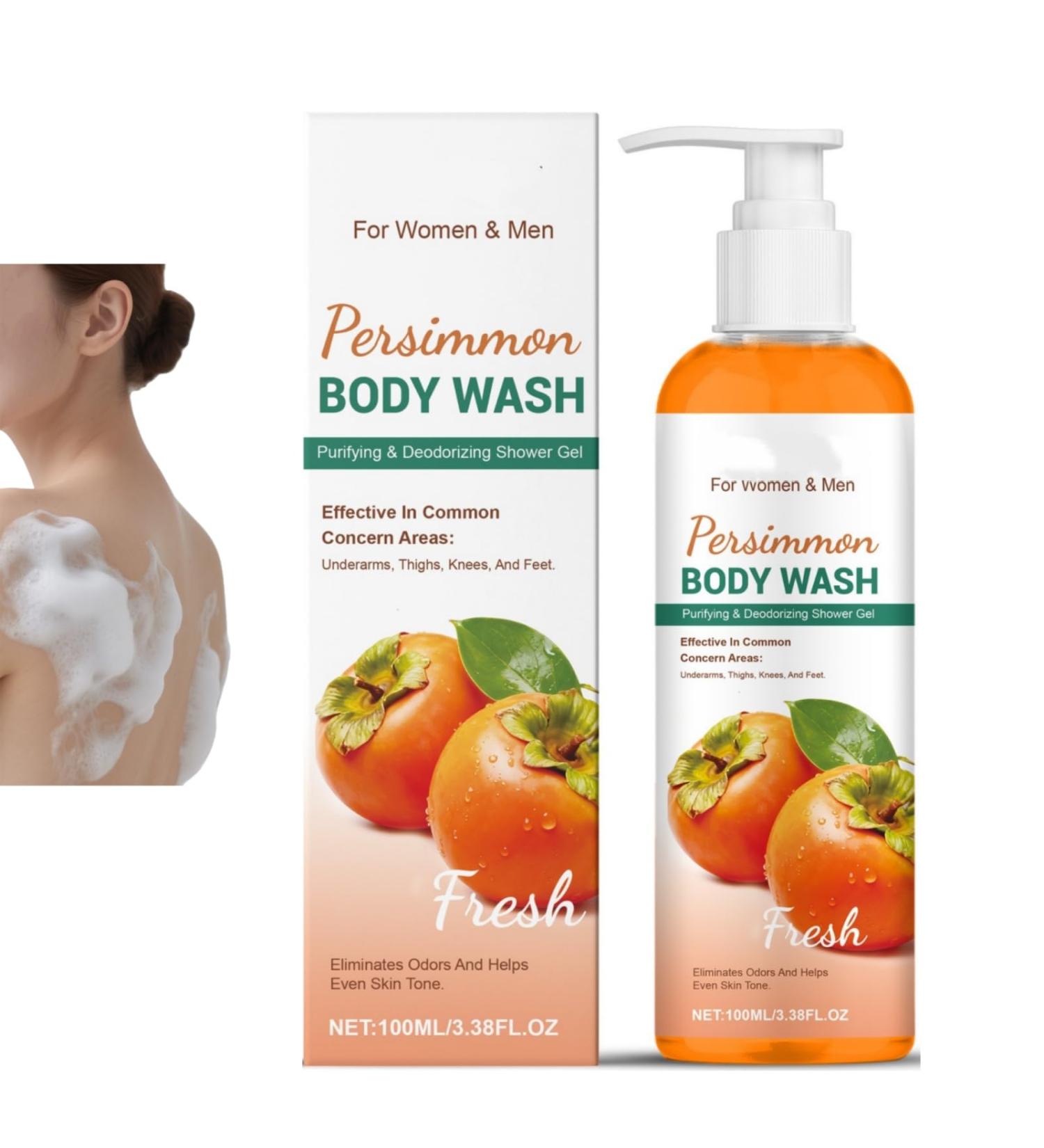 Lavage corporel au kaki pour le contr le des odeurs nettoyant corporel hydratant pour femmes et hommes nettoyage frais limination des odeurs anti-odeurs pour les peaux sensibles (1PCS) - Buy Online on GoSupps.com