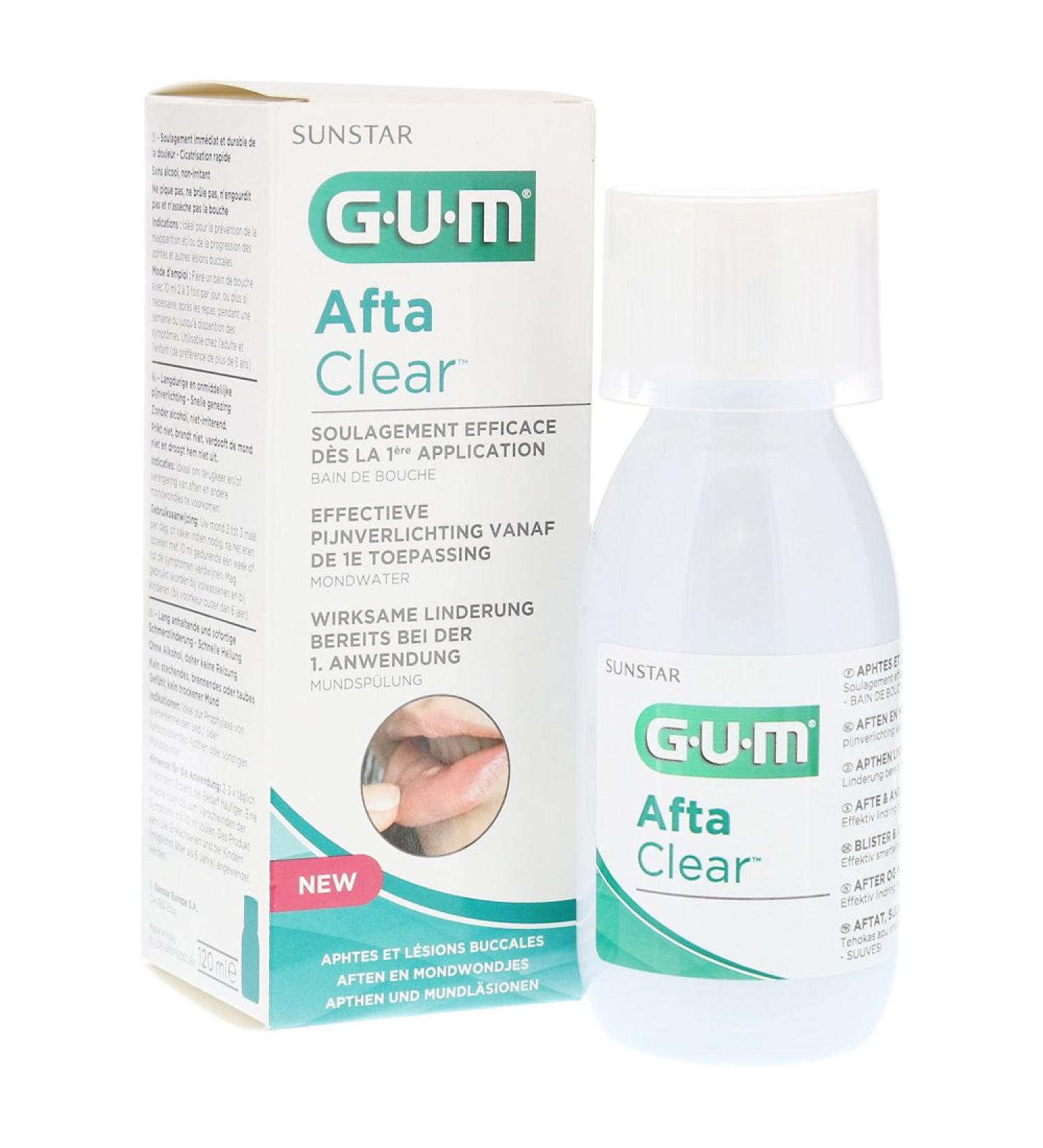 Gum afta clear mouthwash