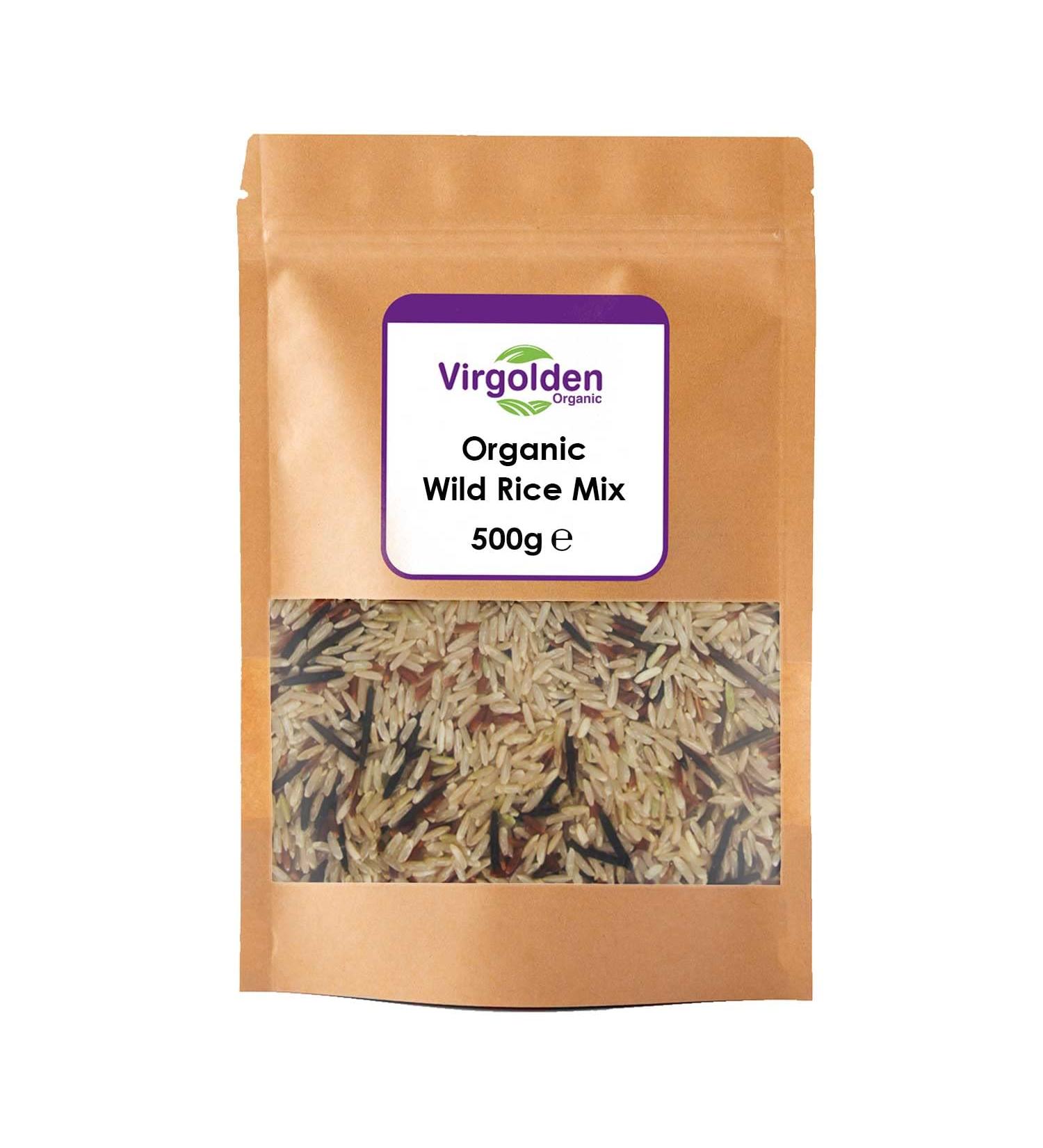Virgolden Organic 500g Organic Wild Rice Mix: Premium Quality Blend - Buy Online on GoSupps.com