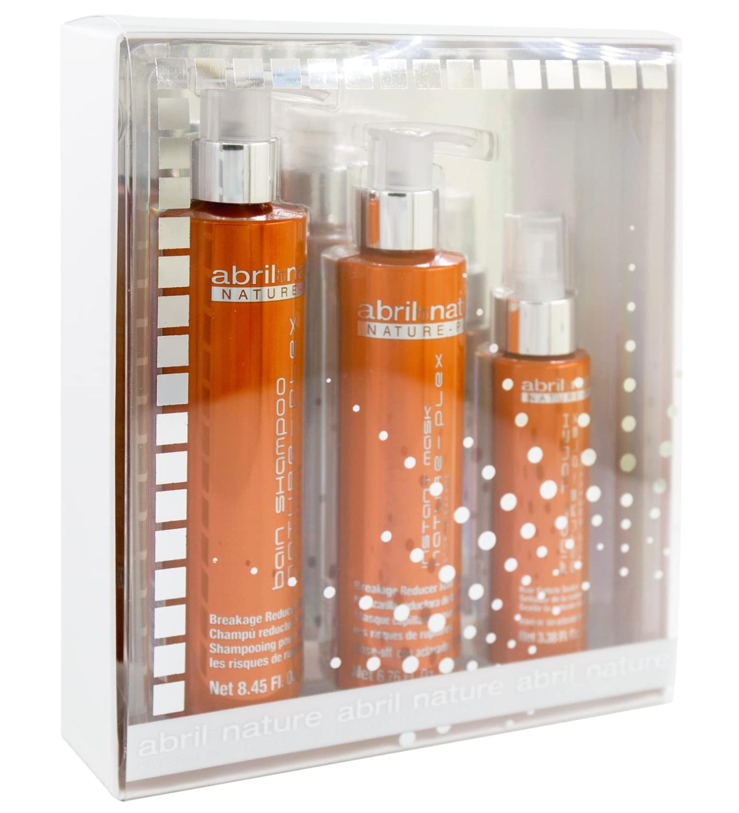 Abril et Nature Nature Plex Gift Set - Anti-Frizz Shampoo Moisture Mask & Stem Cell Treatment for Stressed Hair - International Shipping Available - Buy Online on GoSupps.com