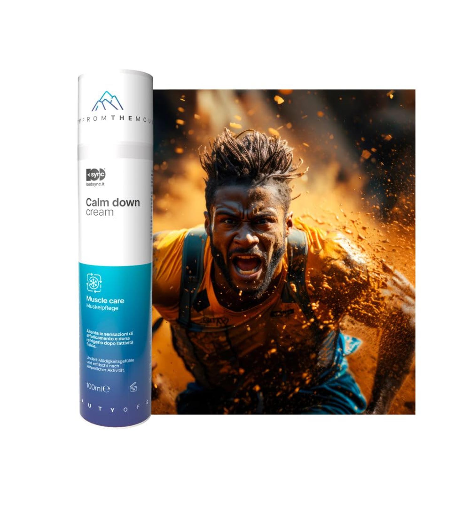 Bodsync Calm Down Cream 100ml - After Sports Relief Cream Refresh Fatigue Quality Made in South Tyrol - International Shipping Available - Buy Online on GoSupps.com