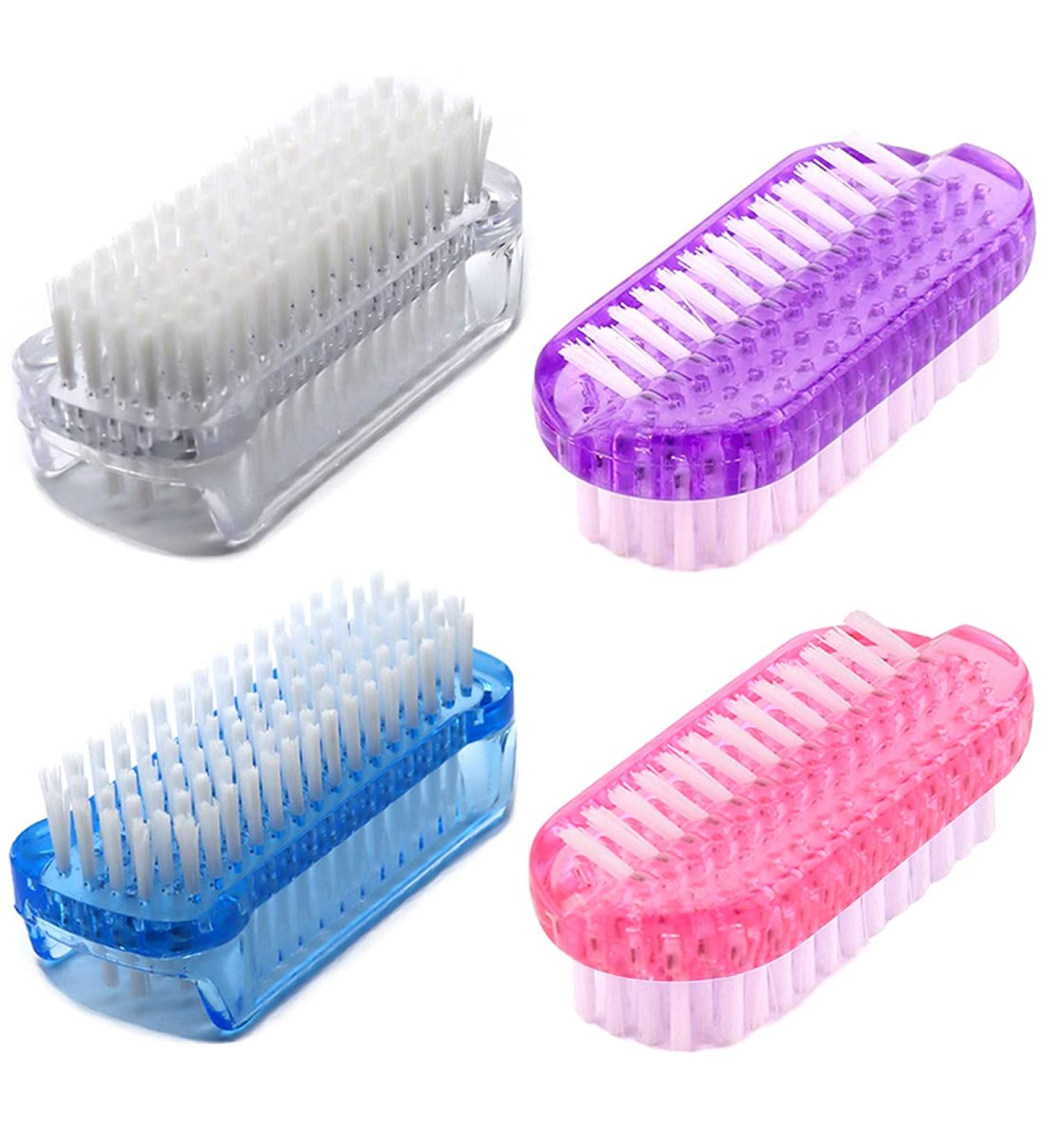 4 PCS Two-Sided Nail Brush Set for Hand Cleaning - Soft and Stiff Bristles, Ideal for Men, Women, and Kids - Buy Online on GoSupps.com