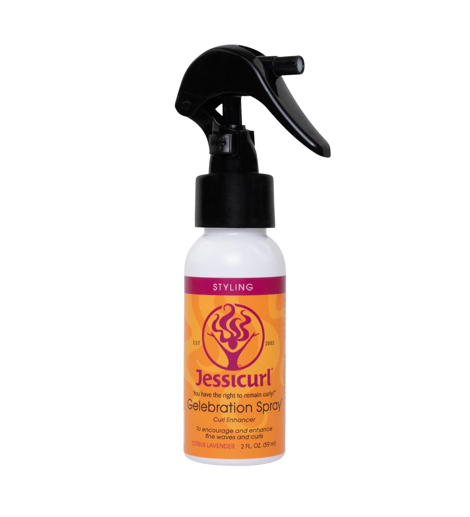 Jessicurl Gelebration Spray Citrus Lavender 2 Fl oz. Curl Enhancer for Fine Hair with Flaxseed Extract Curl Styler for Wavy Hair Curly Hair Products Citrus Lavender 2 Fl Oz (Pack of 1)