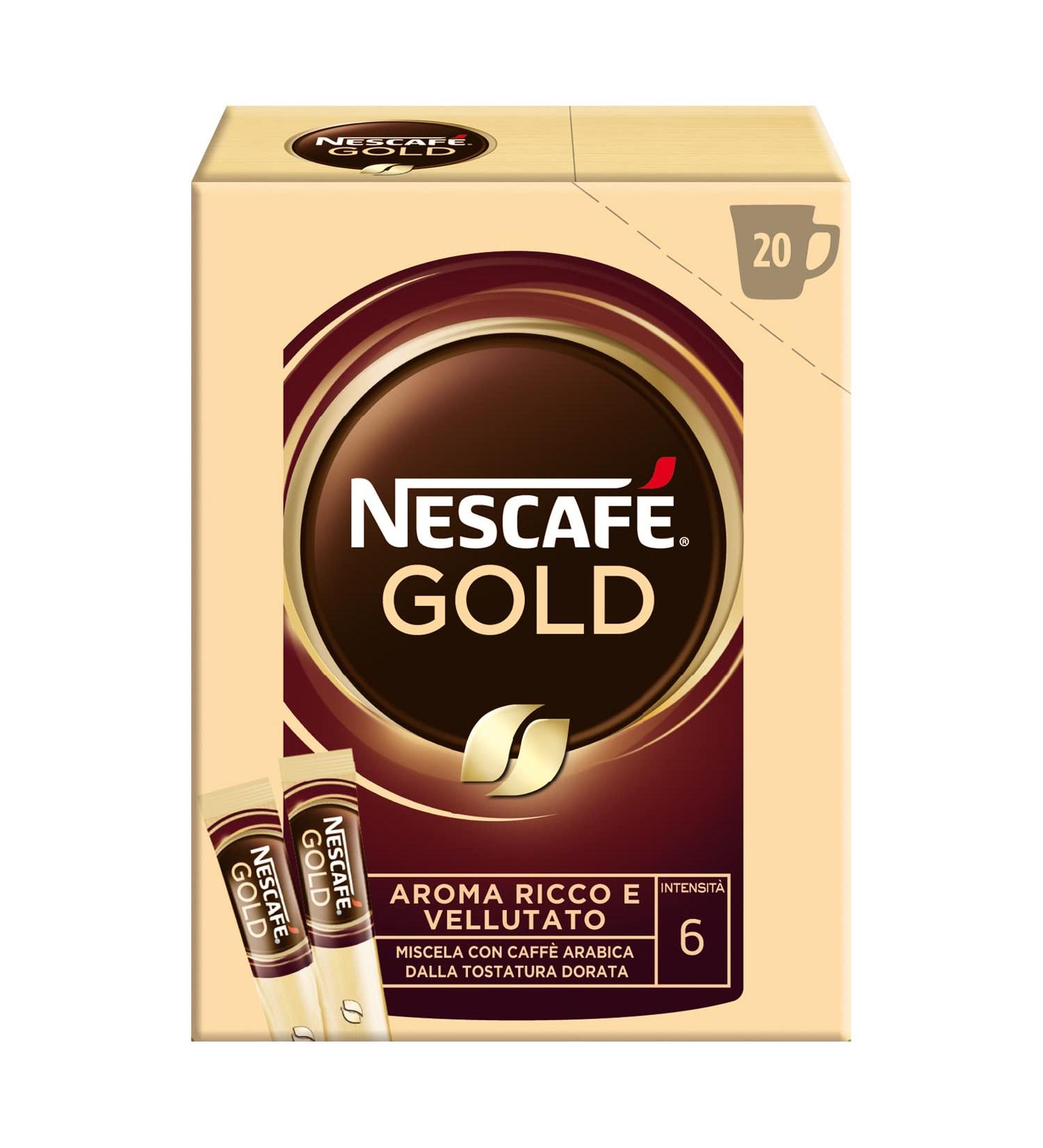  Nescafe NESCAF Gold Instant Coffee 20 sachets 34 g - Buy Online on GoSupps.com