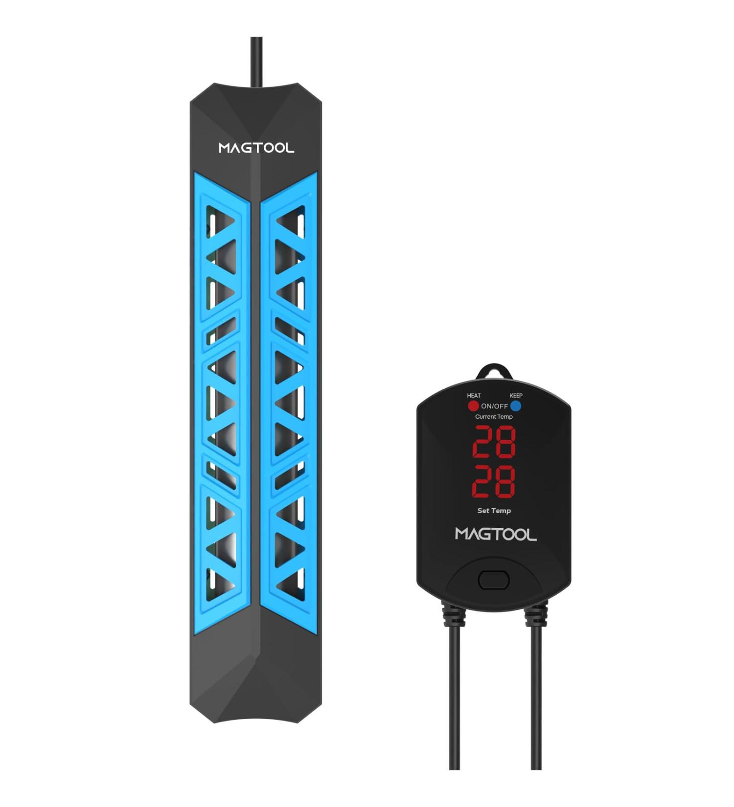 Magtool 100-1500W Aquarium Heater - Digital Fish Tank Heater with Overheating Protection & Auto Shutdown for Freshwater & Saltwater - Buy Online on GoSupps.com