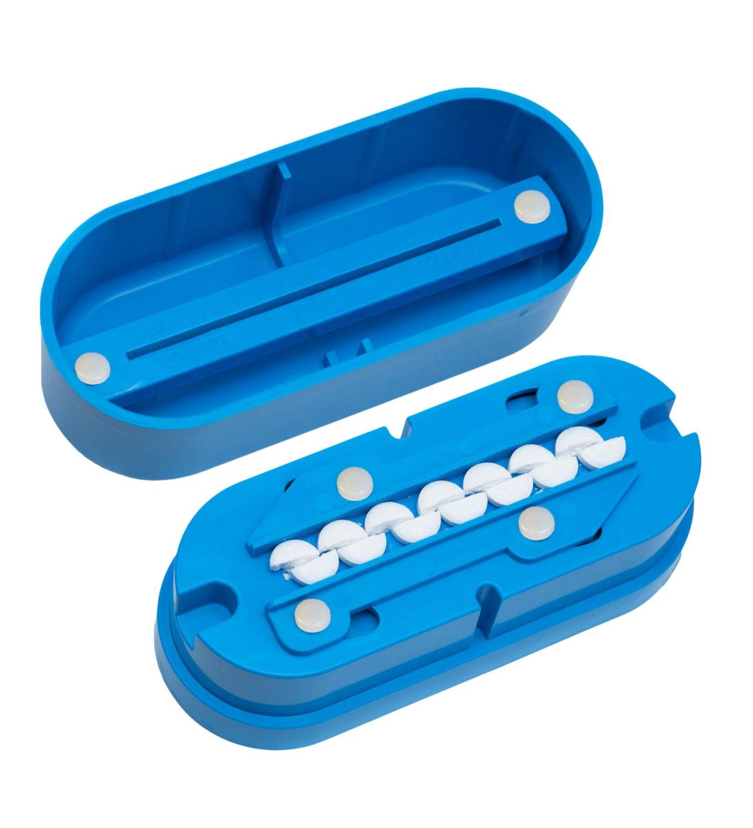 Pill Splitter with Patented Design for Accurate Pill Alignment and Sturdy Cutting Blade - US Patent No. 9,827,165 - Buy Online on GoSupps.com