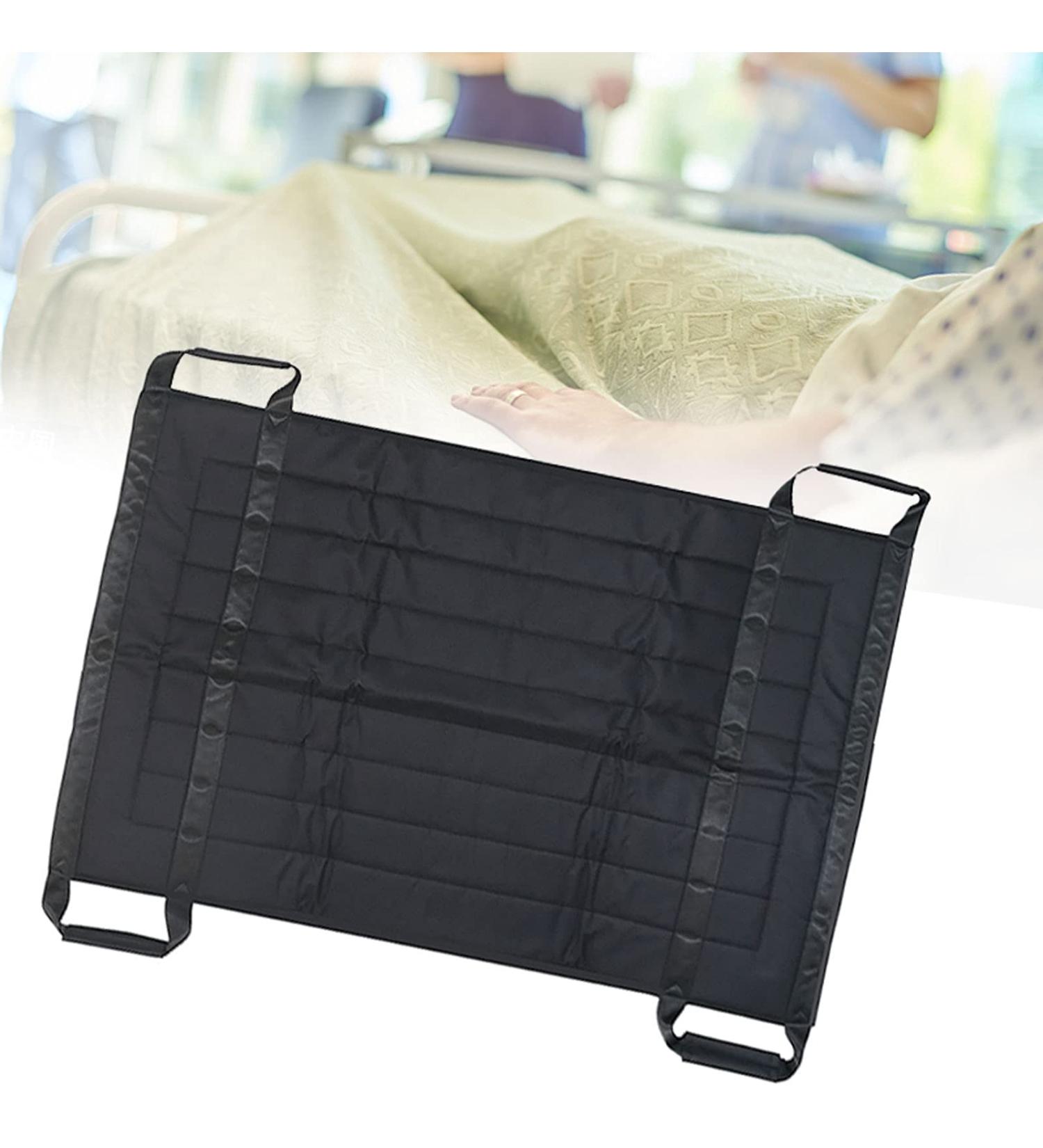 Transfer Nursing Sling Positioning Bed Pad with Handles Slide Sheet for Moving Patients Aid Caregiver to Turn/Lift/Transfer for Bedridden Elderly and Disabled 110cm 72cm Black - Buy Online on GoSupps.com