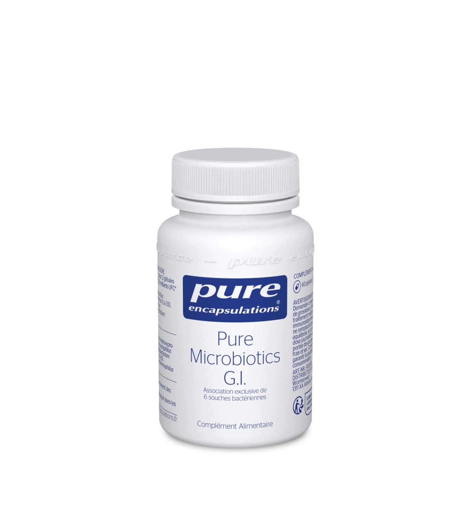 Pure Encapsulations - Pure Microbiotics GI - 60 Vegan Capsules - Buy Online on GoSupps.com