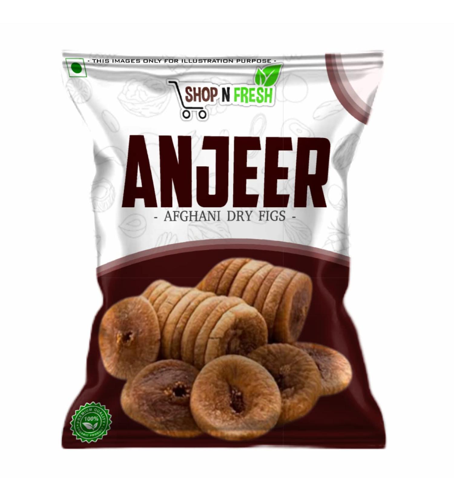 Shop N Fresh Afghani Anjeer Figs 800gm - | Dry Figs (Sun Dried Figs) (800gm)