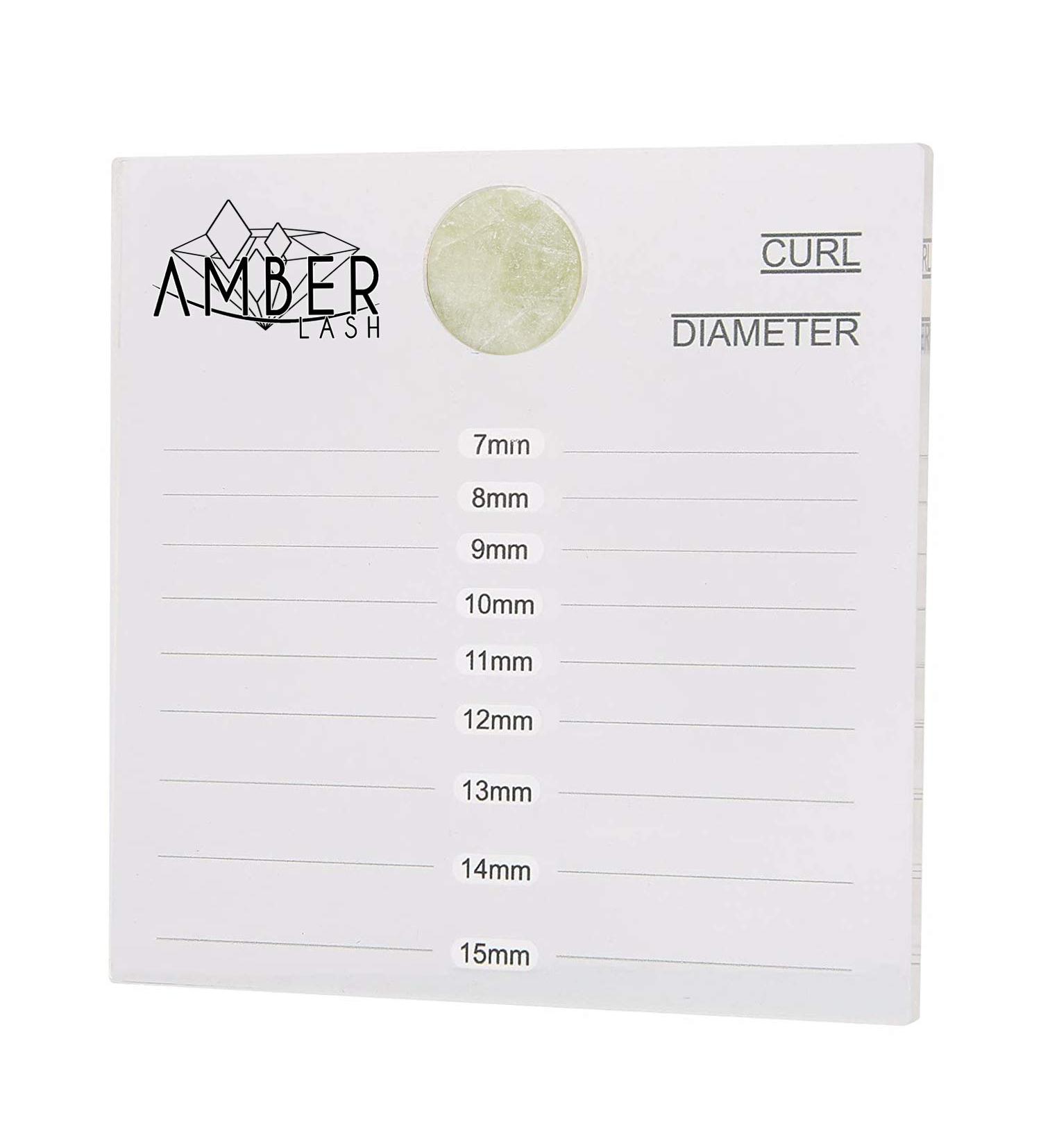 Amber Lash Clear Large Volume 2-in-1 Acrylic Eyelash Extension Holder with Jade Stone Glue Pallet - International Shipping Available - Buy Online on GoSupps.com