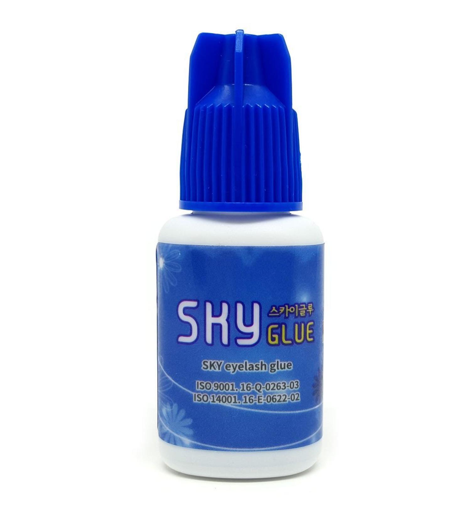 Super Strong SKY D+ Eyelash Extension Glue 5ml | Professional Black Adhesive for Long-Lasting Lash Extensions | Fast Drying & 4-6 Week Retention - Buy Online on GoSupps.com