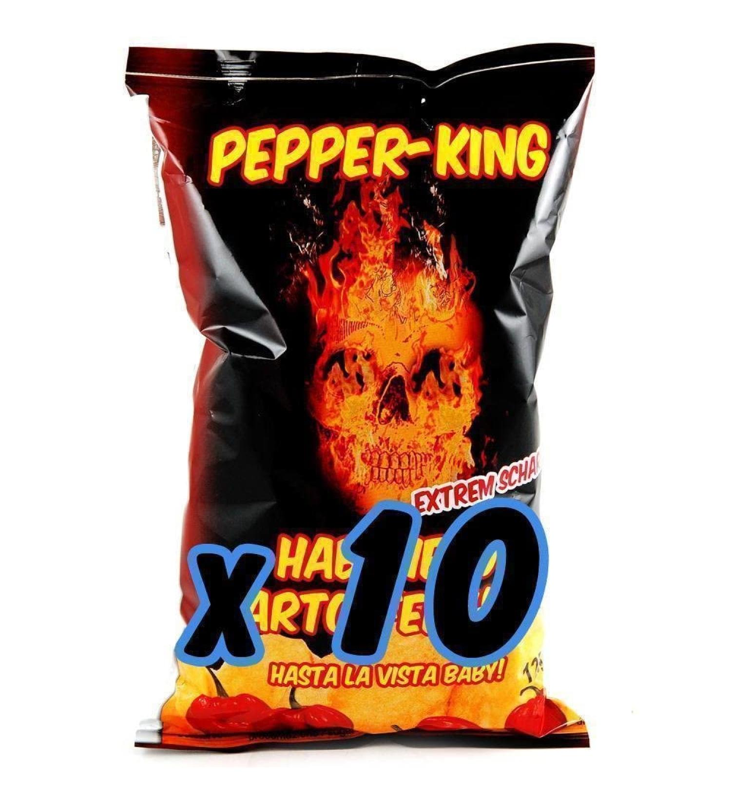 XOX Pepper-King Habanero Kessel Chips (10x125g)