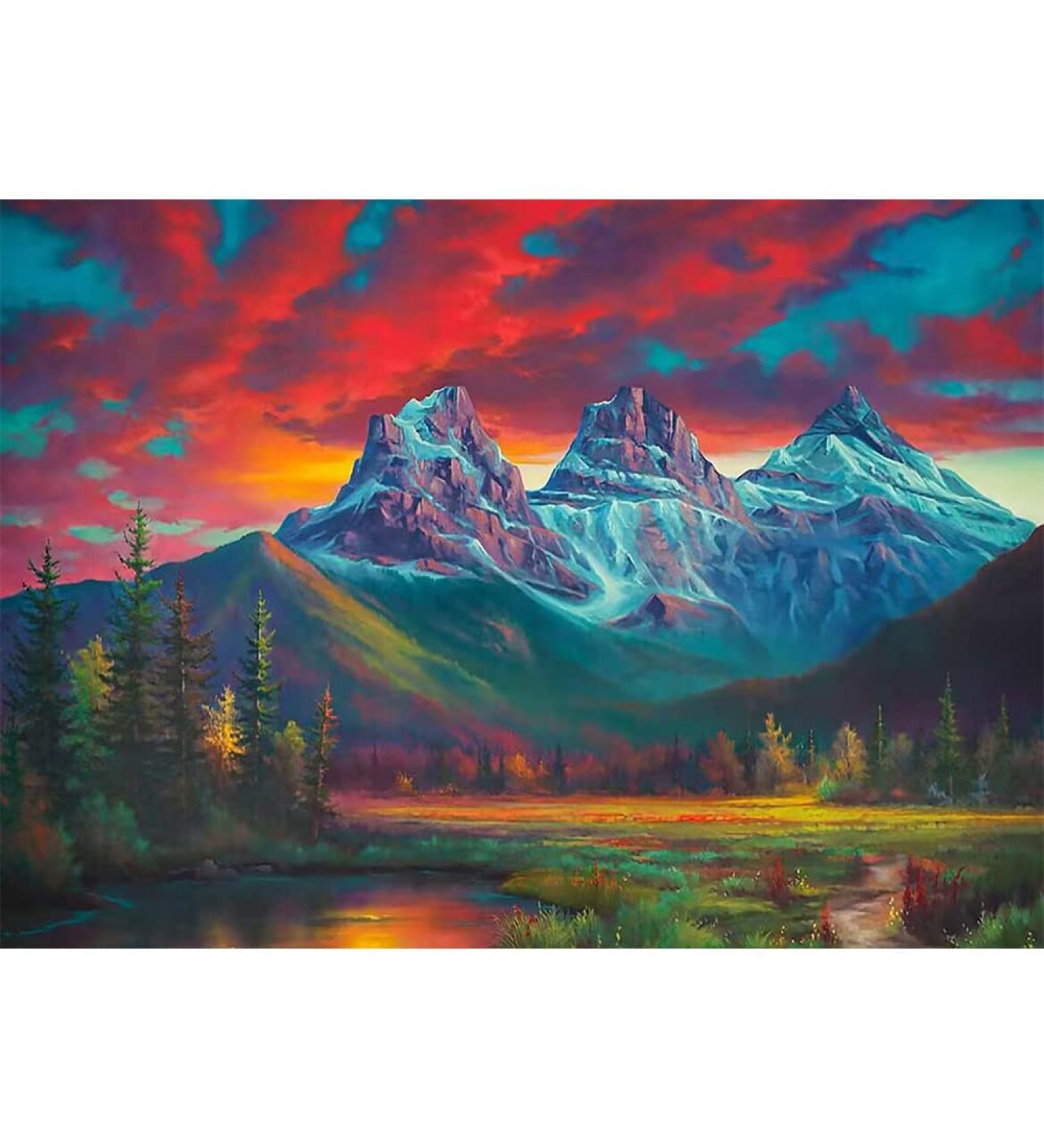 5D Diamond Painting Kit for Adults - Mountain DIY Art with Full Drill Diamonds - 12X16 Inch - Bronze - Home Wall Decor Gift - Buy Online on GoSupps.com