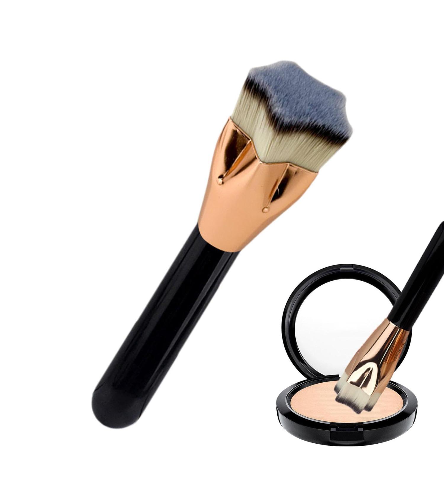 Face Foundation Brush - Soft Contour Foundation Makeup Brush with Flat Top Buffing and Blending Makeup Brush with Ergonomic Handle for Dating Business Trip - Buy Online on GoSupps.com