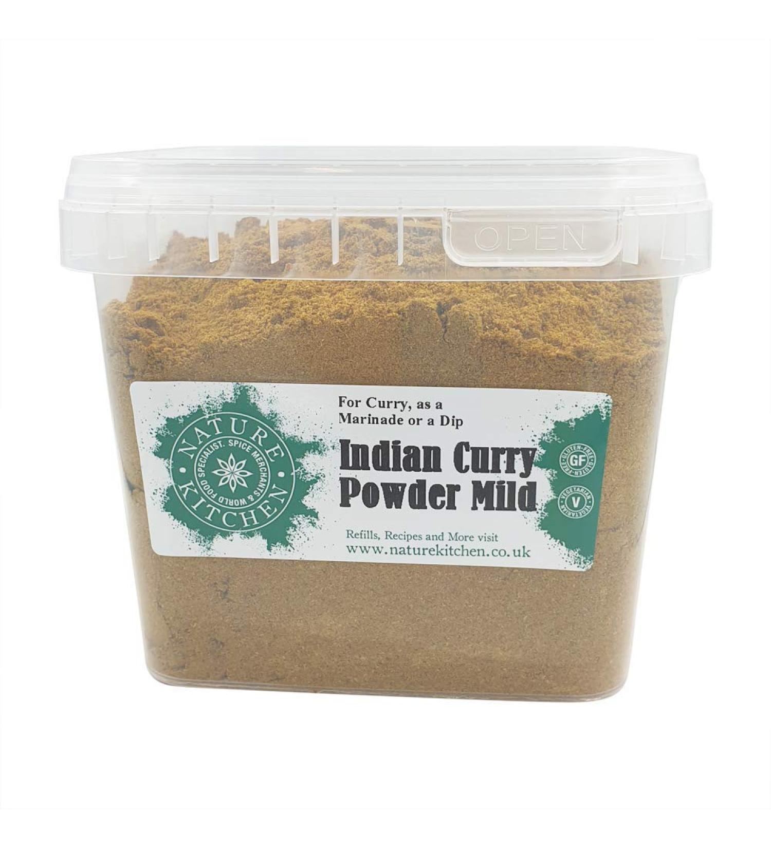 Nature Kitchen Curry Powder Mild 500g - Gluten-Free Vegan Seasoning for Everyday Cooking - Ideal for Marinades, Sauces, Frying, Baking, Grilling - Buy Online on GoSupps.com