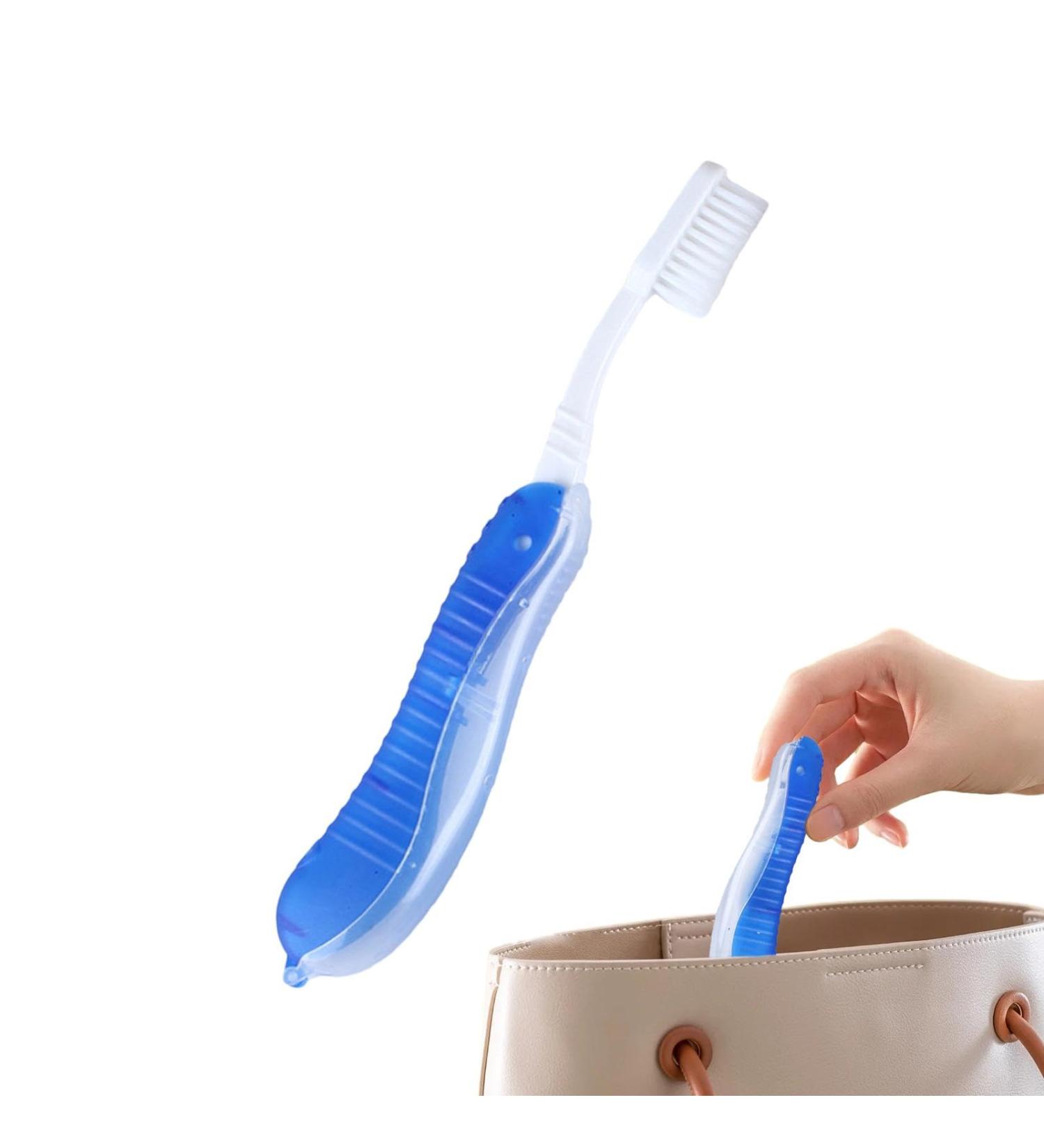 Buy Sirseon Travel Toothbrush - Foldable & Portable Manual Toothbrush for Adults & Kids | Ideal for Camping Vacations & Short Trips - Dental Care on the Go - Buy Online on GoSupps.com
