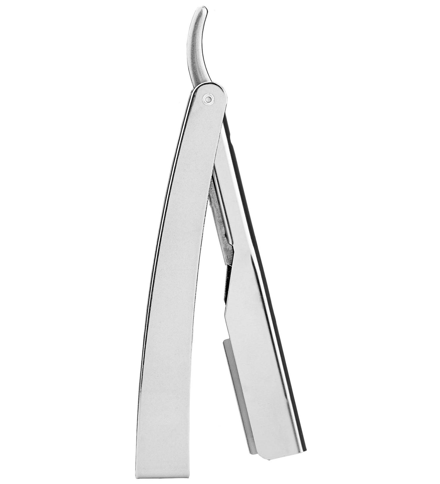 Fripac Steel Razor - Foldable Silver Blade for Precise Shaving | Perfect for Beard Contour Cuts & Neck Area - 640g - Buy Online on GoSupps.com