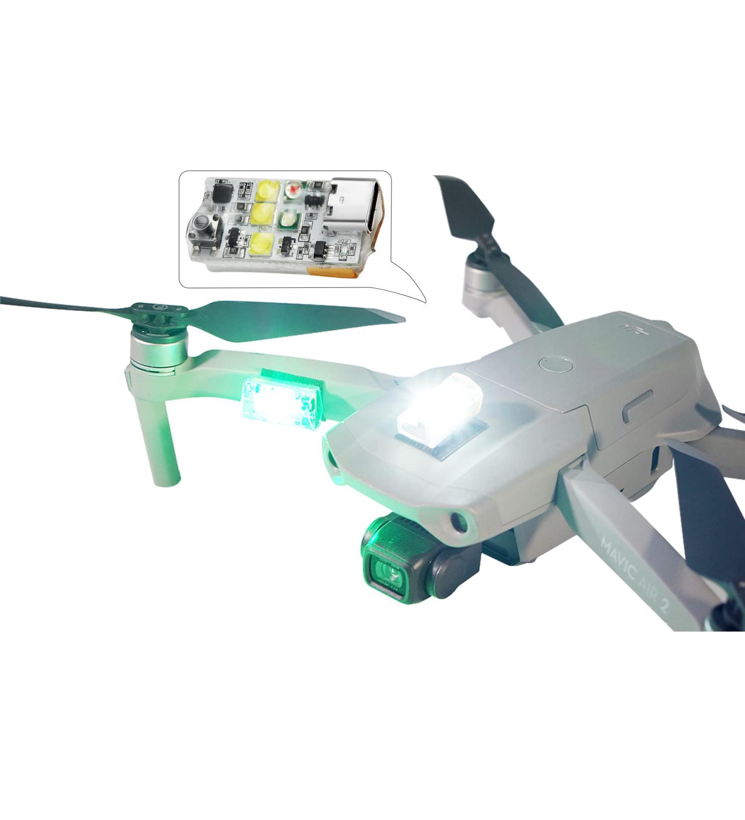 VIFLY Drone Strobe Light for FAA Night Flying - DJI Mini 3 Pro/Mini 2/Mini SE/Air 2S/Mavic Air 2/Mavic 3/Mavic 2 - Anti Collision Light (1pc) - Buy Online on GoSupps.com