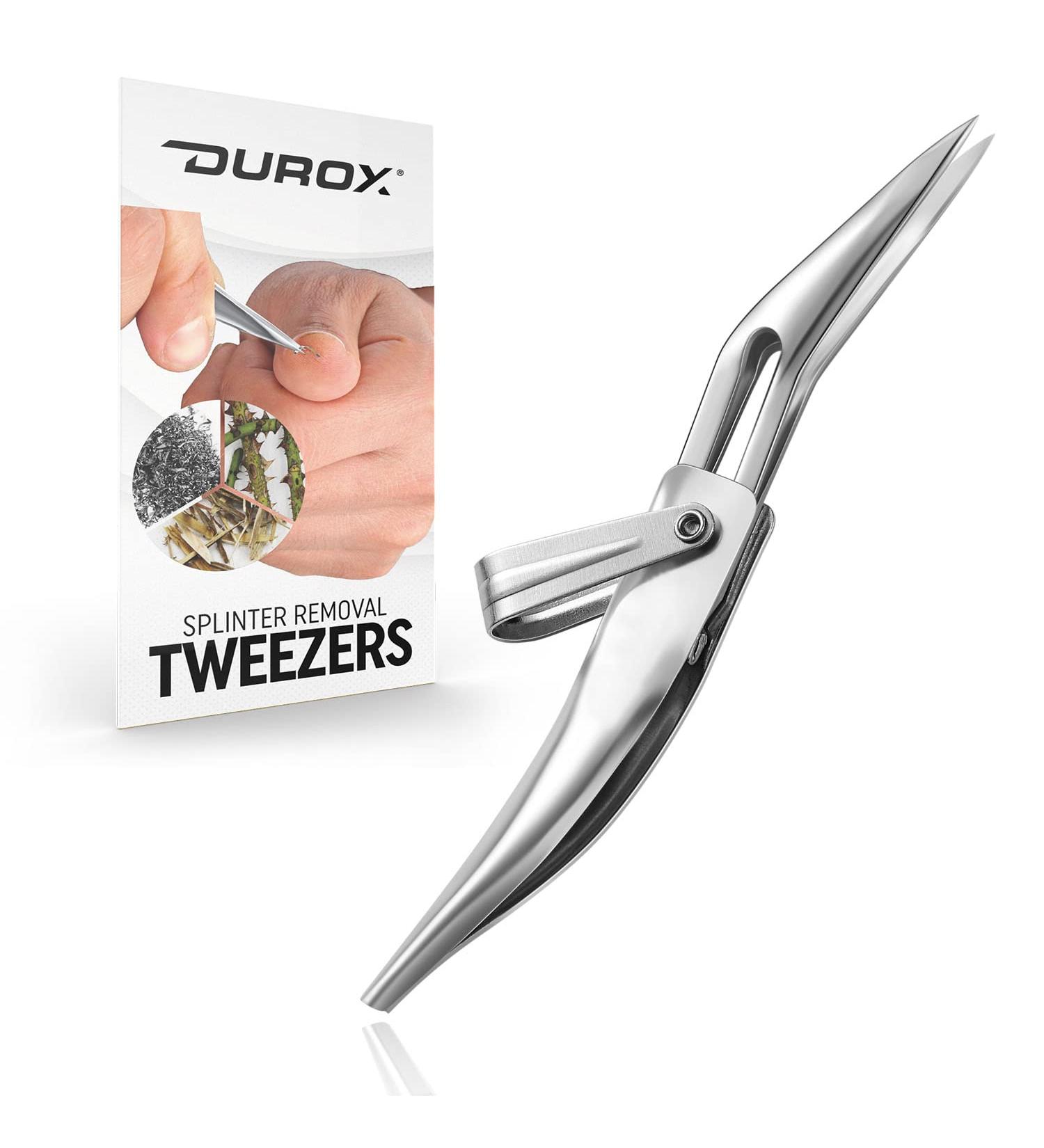 Durox Splinter Remover Tweezers - First Aid Tool for Splinter Removal and Camping Emergencies - Buy Online on GoSupps.com
