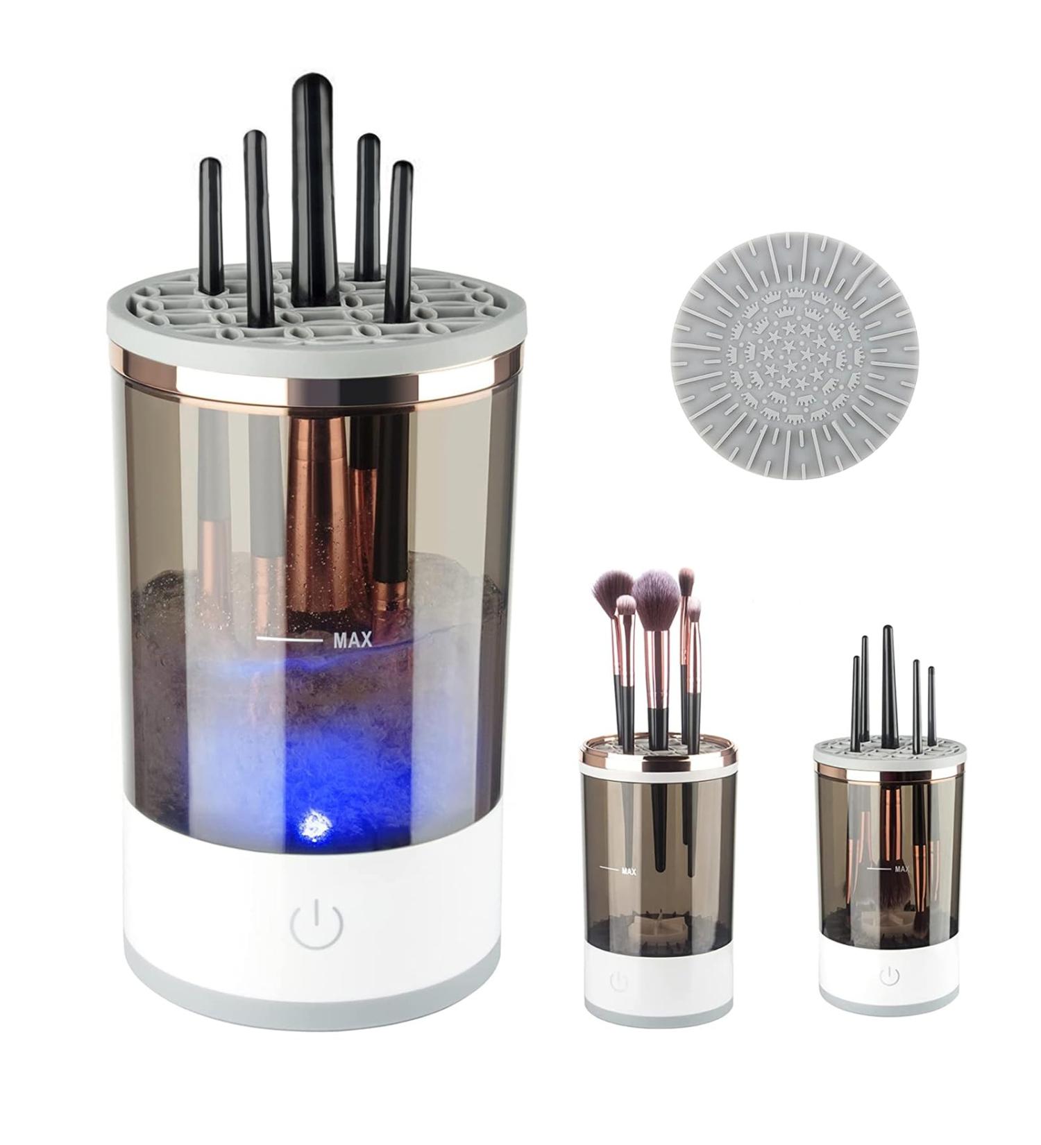 Buy Makeup Brush Cleaner & Storage Box - Deep Cosmetic Brush Spinner for All Sizes | Perfect Gift for Women on Mother's Day - Buy Online on GoSupps.com
