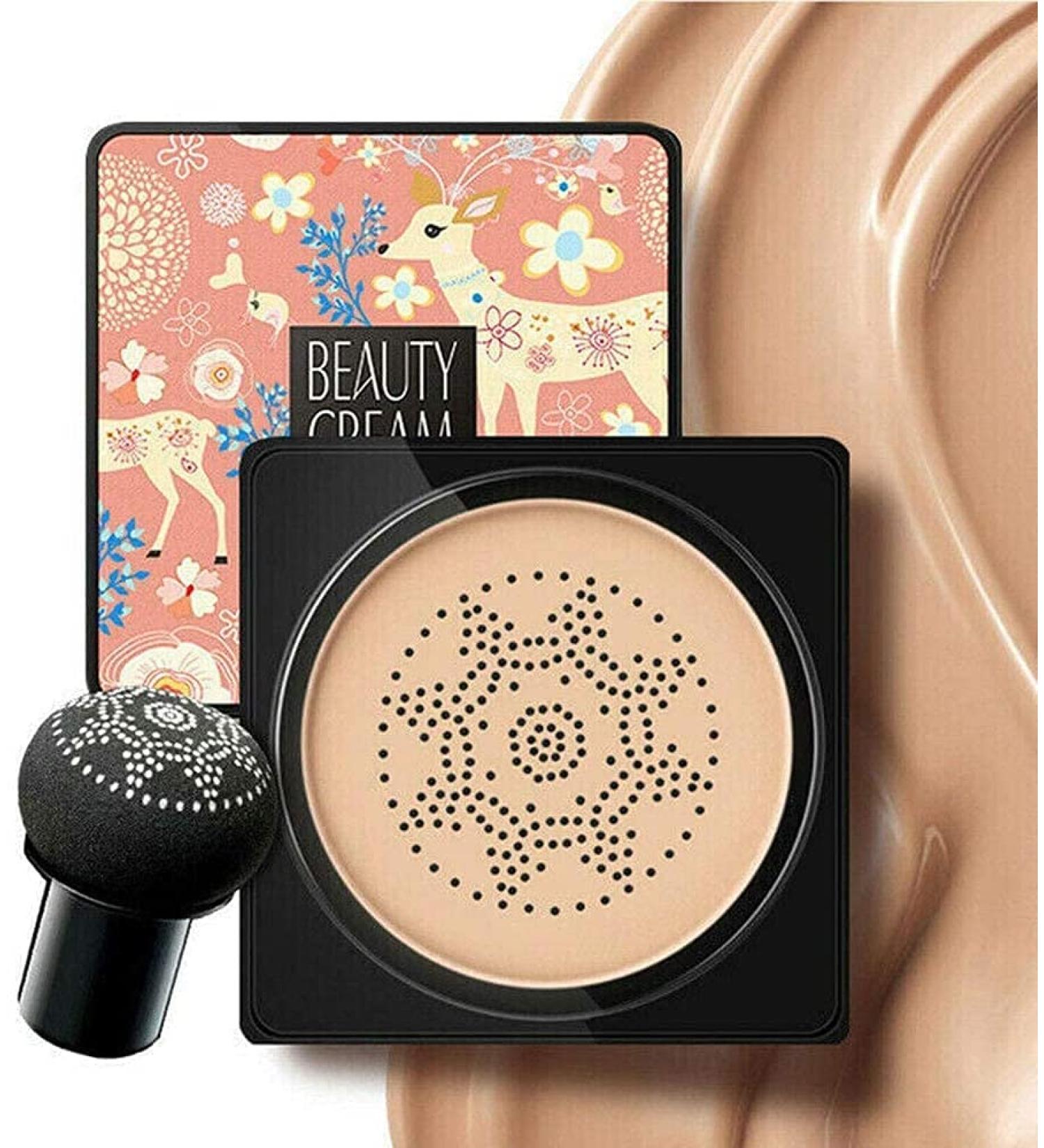 Natural Mushroom Head Air Cushion BB Cream Foundation for Flawless Moisturized Skin - Buy Online on GoSupps.com