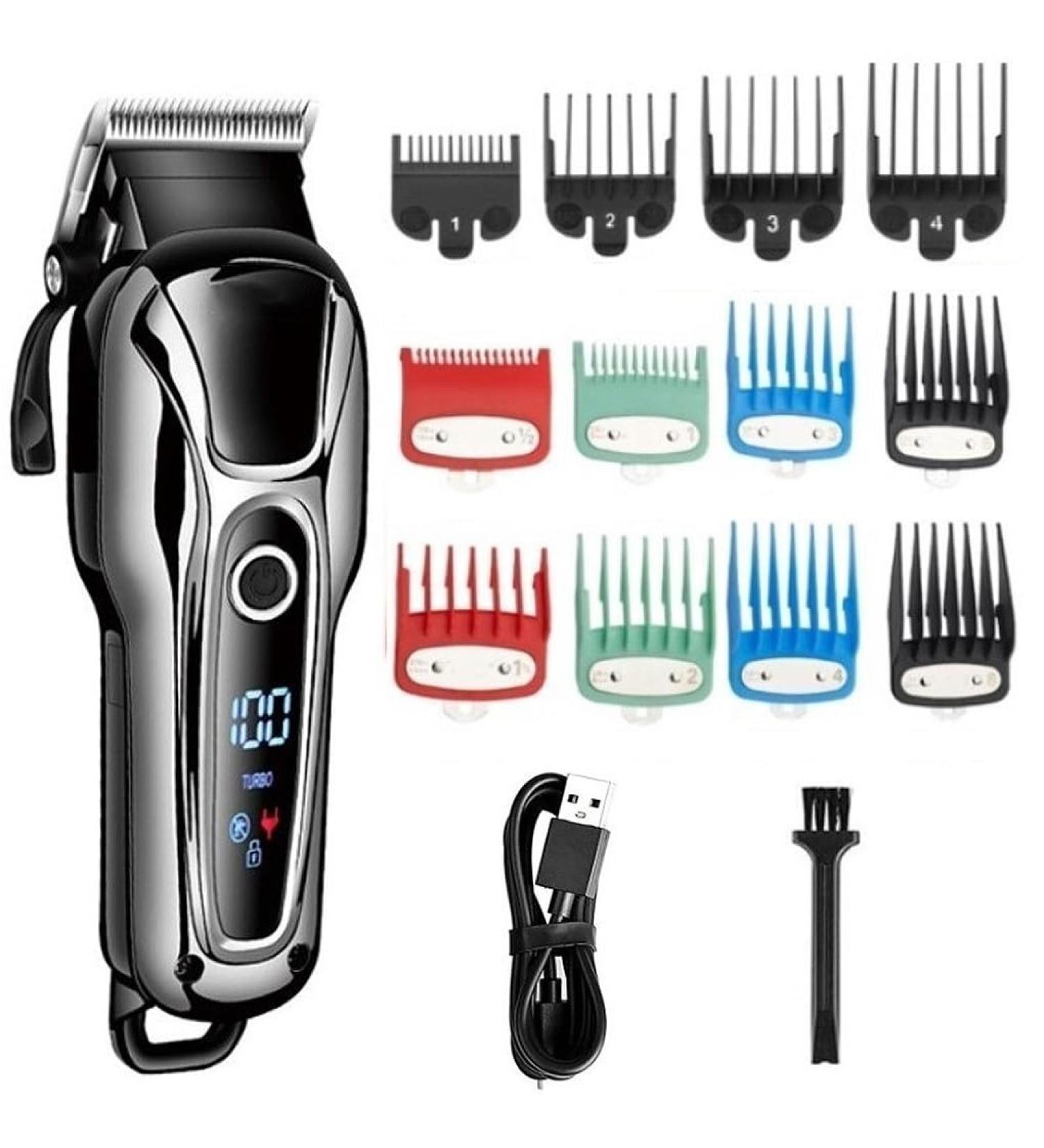 Hair Clippers for Men Hair Clipper Professional Hair Clipper Men's Hair Clipper Electric Trimmer LCD Display Hair Clipper Set (Color : Black 12 Combs) - Buy Online on GoSupps.com