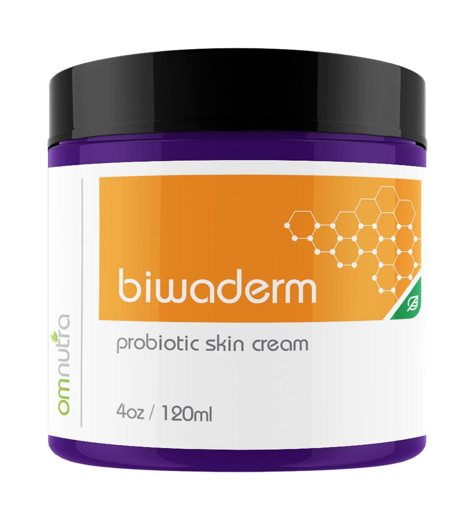 Biwaderm Probiotic Skin Cream - Organic 4oz for Eczema Psoriasis & Folliculitis Treatment with Pure Aloe Vera Gel - Buy Online on GoSupps.com