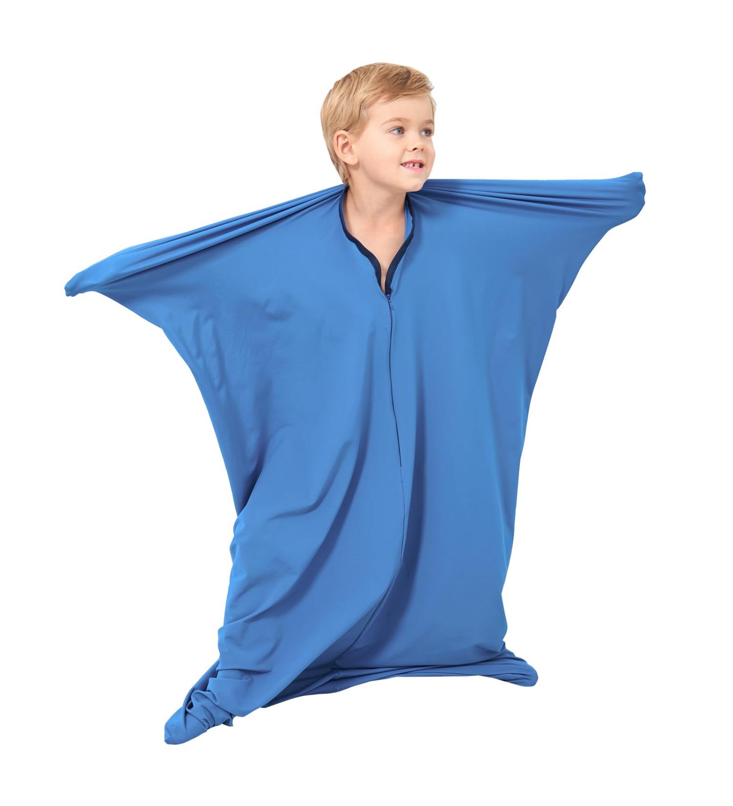 Sensory Sock (Small 40'' 27'') - Special Supplies Full Body Wrap for Stress Relief - Self-Calming Blue Sock for Sensory Needs - Buy Online on GoSupps.com