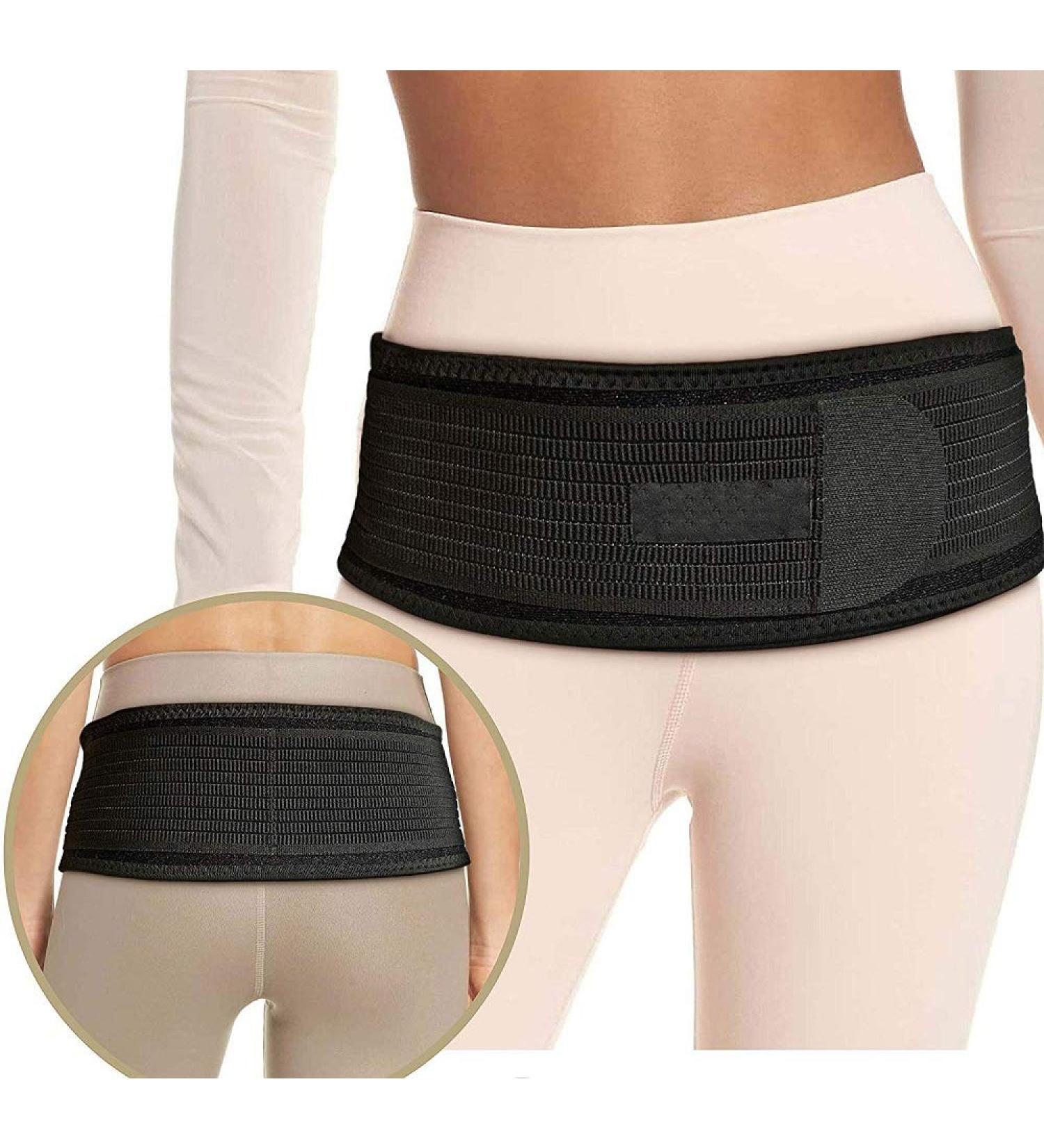 Adjustable Compression Hip Support Belt | SI Joint & Sciatica Relief for Men and Women | Breathable & Durable - Buy Online on GoSupps.com