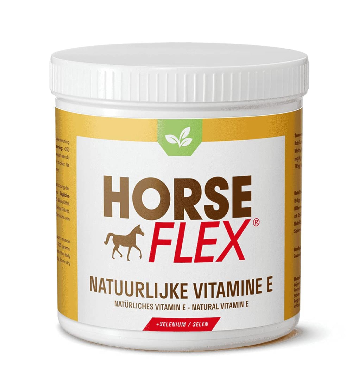 Buy Horse Flex Natural Vitamin E + Selenium Powder for Muscle Support | 816g - Optimal Muscle Function & Metabolism - Buy Online on GoSupps.com