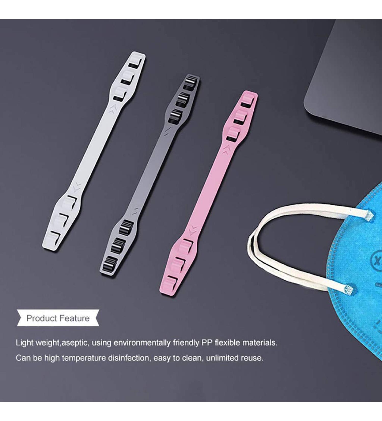 AKIWOS Third Gear Adjustable Non-Slip Buckle Convenient Extension Ear Wear Ear Grips Extension Hook 3/5/10pcs 5 Pcs Black - Buy Online on GoSupps.com