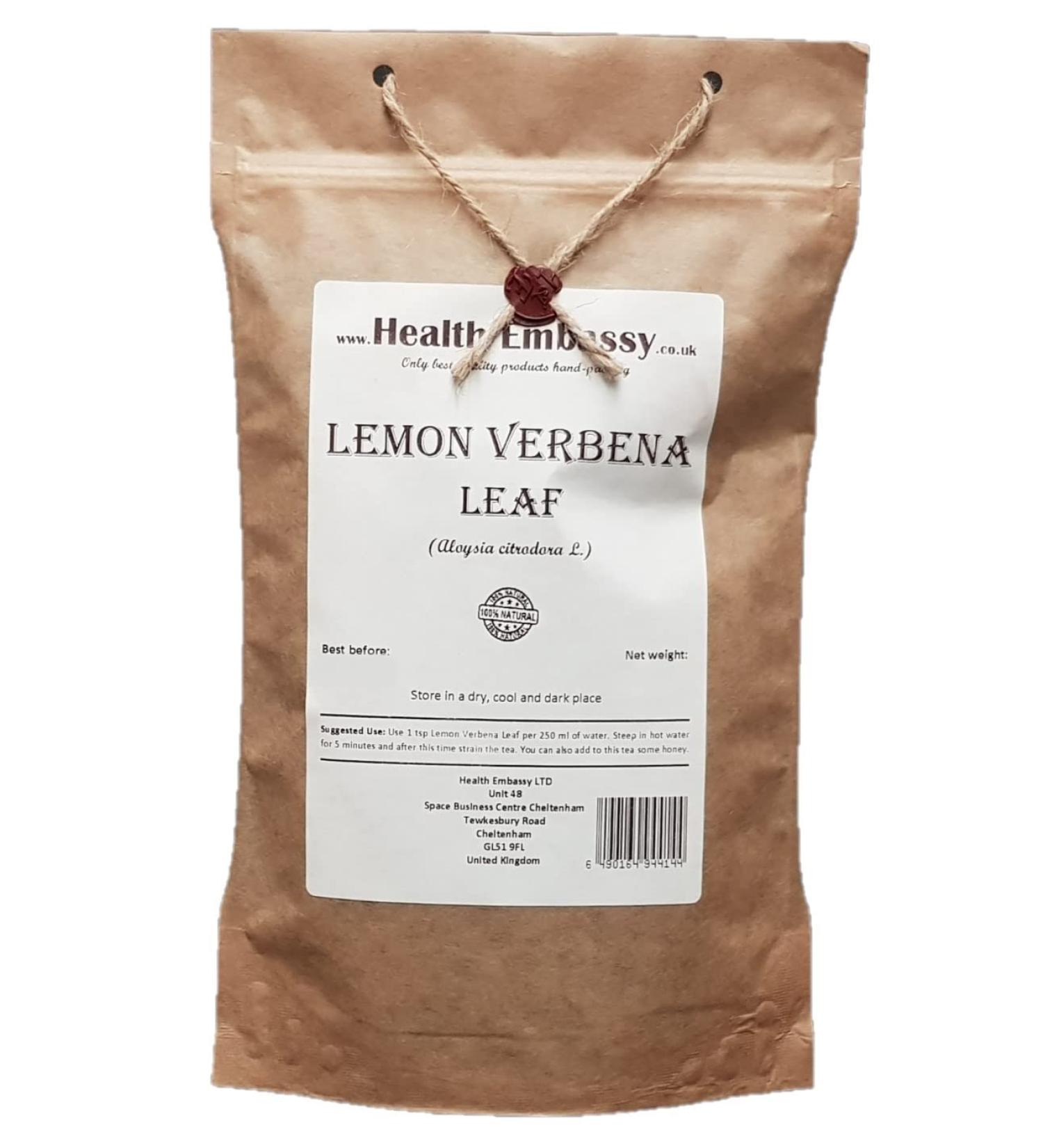  HEALTH EMBASSY Health Embassy Verbena Lemongrass Leaf Herbal Tea | Aloysia Citrodora L | Lemon Verbena Leaf Tea 50g - Buy Online on GoSupps.com