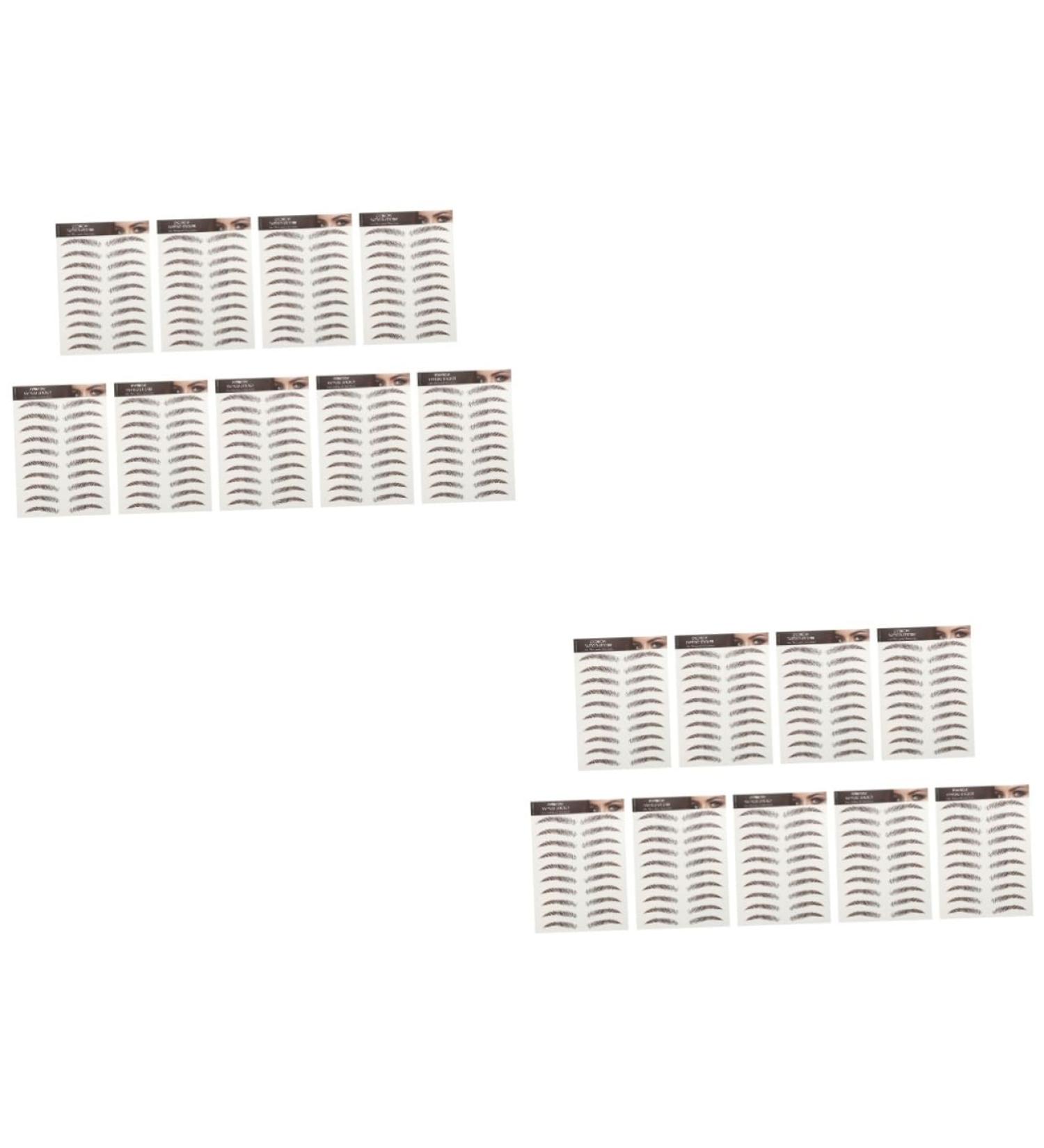 FOMIYES 18 Sheets Waterproof Eyebrow Stickers Beauty Tools Eyebrow Grooming Shaping Sticker 3d Cosmetic Hair - Buy Online on GoSupps.com