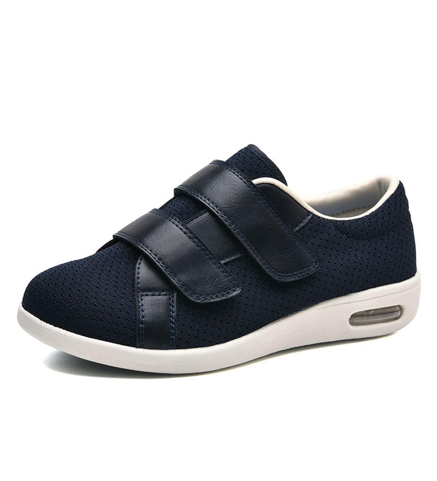 KXSM Diabetic Edema Shoes: Orthopedic Widening Adjustable Footwear for Arthritis & Swollen Feet | Elderly Walking Shoes for Indoor/Outdoor Activities - Blue | Size 38 - Buy Online on GoSupps.com