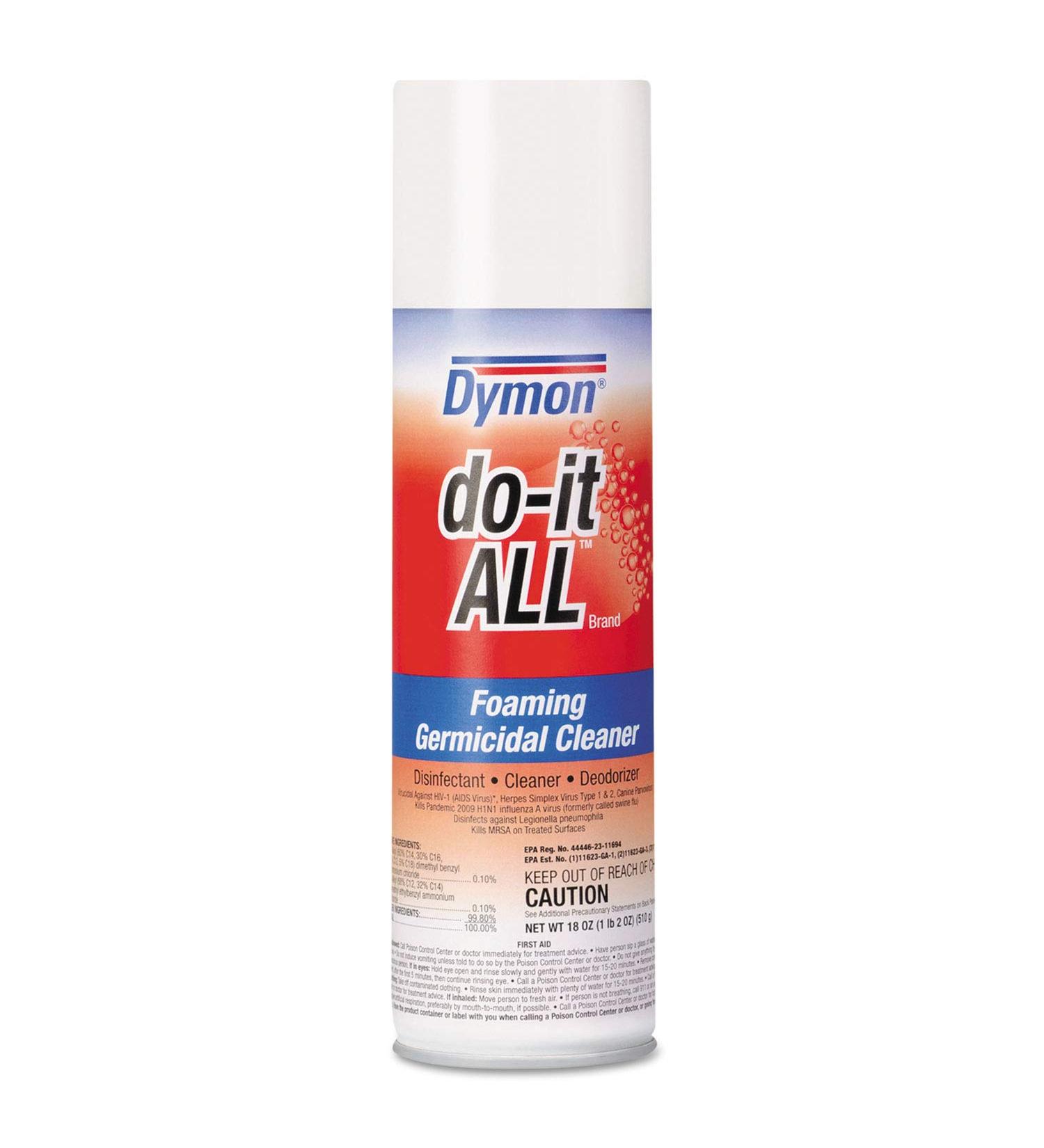 Dymon 08020CT Foaming Germicidal Cleaner Disinfectant Spray 18 oz 12/CT (ITW08020CT)