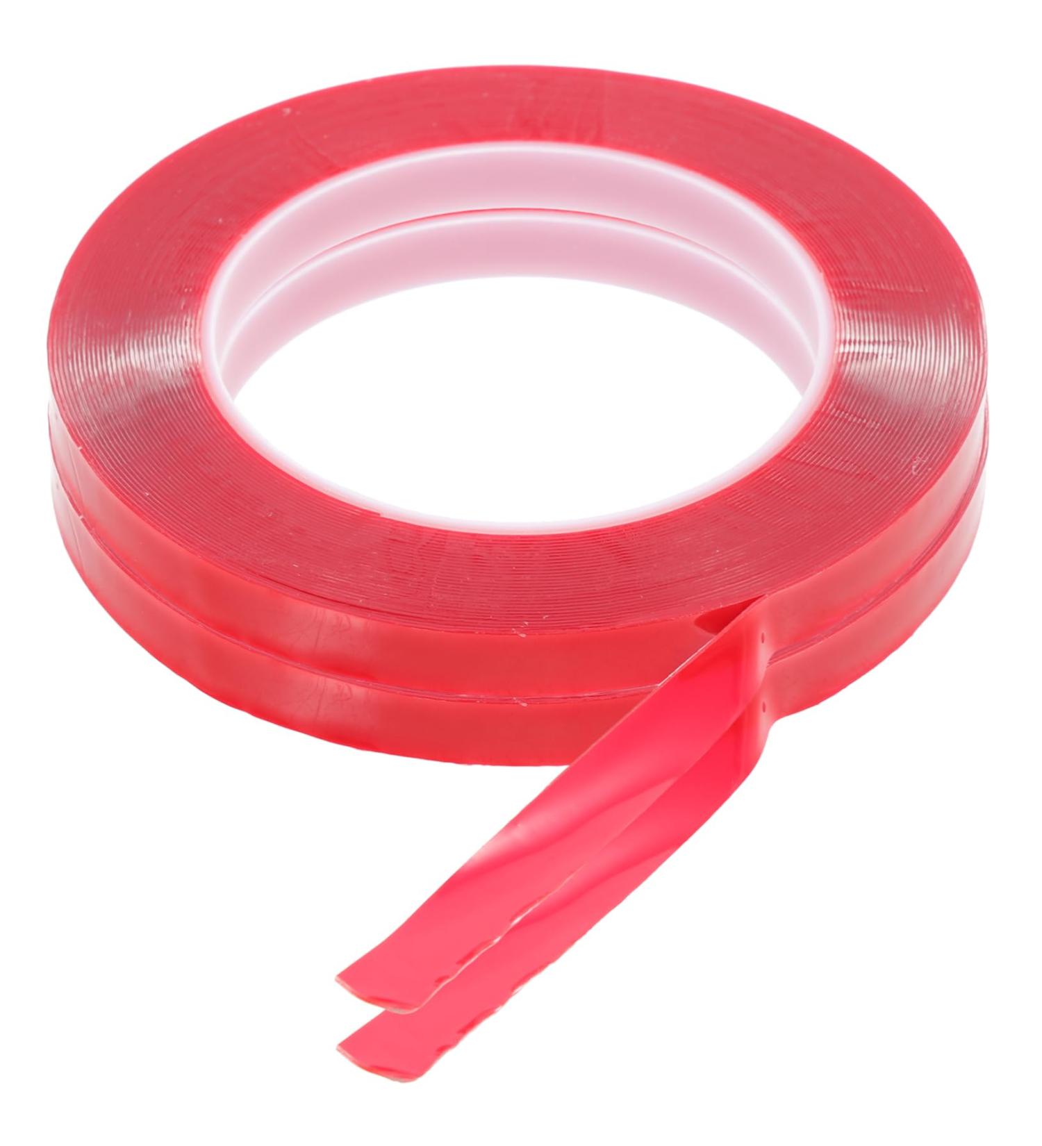 NUOBESTY 8 Rolls Transparent Double-sided Tape Picture Tapes Nails Tapes Manicure Tape Rug Tape Nail Display Holder Nail Displaying Tapes Red Nail Supplies No Substrate Acrylic Double Sided - Buy Online on GoSupps.com