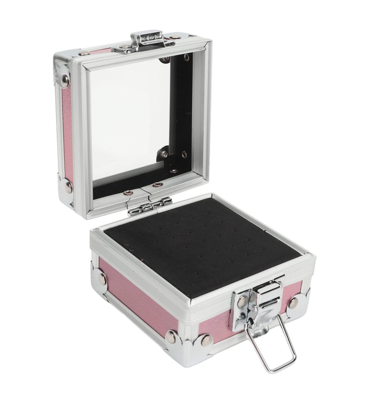 Nail Drill Bits Holder Container 25 Holes Aluminum Alloy Nail Grinding Bits Storage Box Organizer (Pink) - Buy Online on GoSupps.com