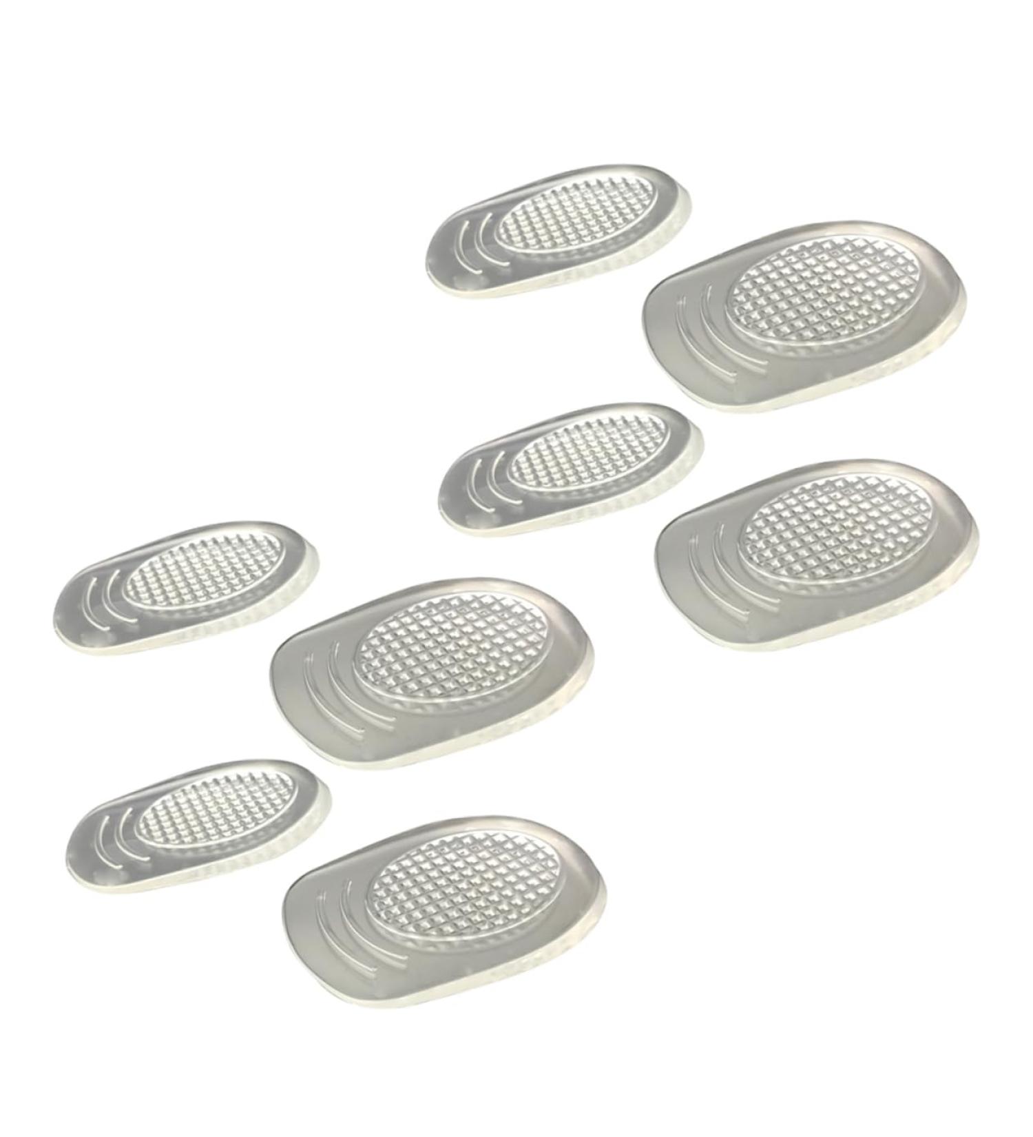 4 Pairs Silicone Heel Pads for Men | Comfortable Shoe Cushions & Insoles - Size 2 - Buy Online on GoSupps.com