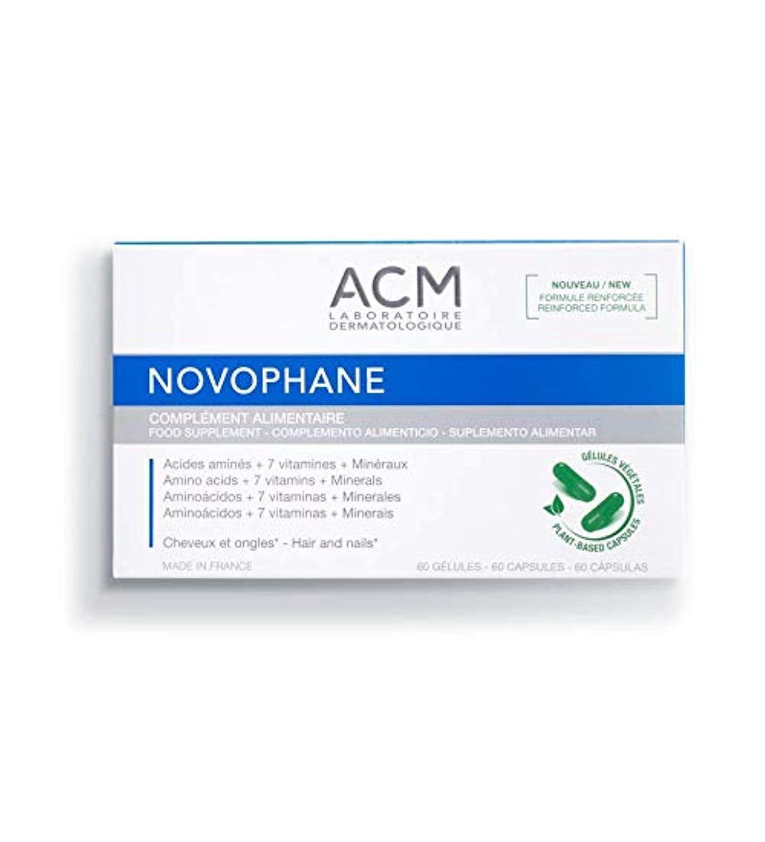 ACM Novophane Caps - Anti Hair Loss & Alopecia Treatment for Stronger Nails & Skin - Buy Online on GoSupps.com