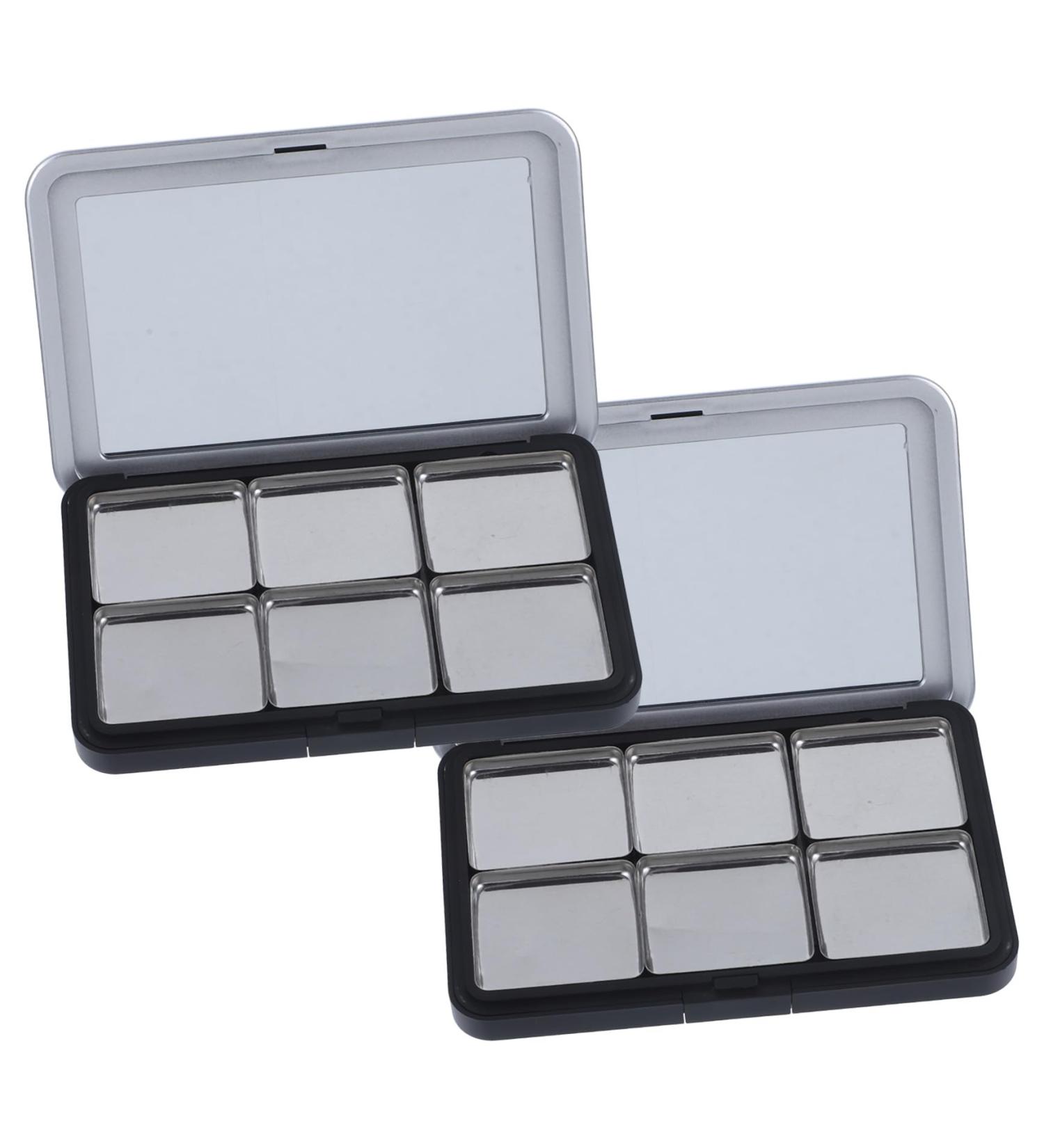 INOOMP 2 ensembles Palette de Maquillage Vide Compacte pour Fards Paupi res Blush et Highlighter Bo te Rangement Cosm tique L g re et Portable pour DIY Maquillage - Buy Online on GoSupps.com