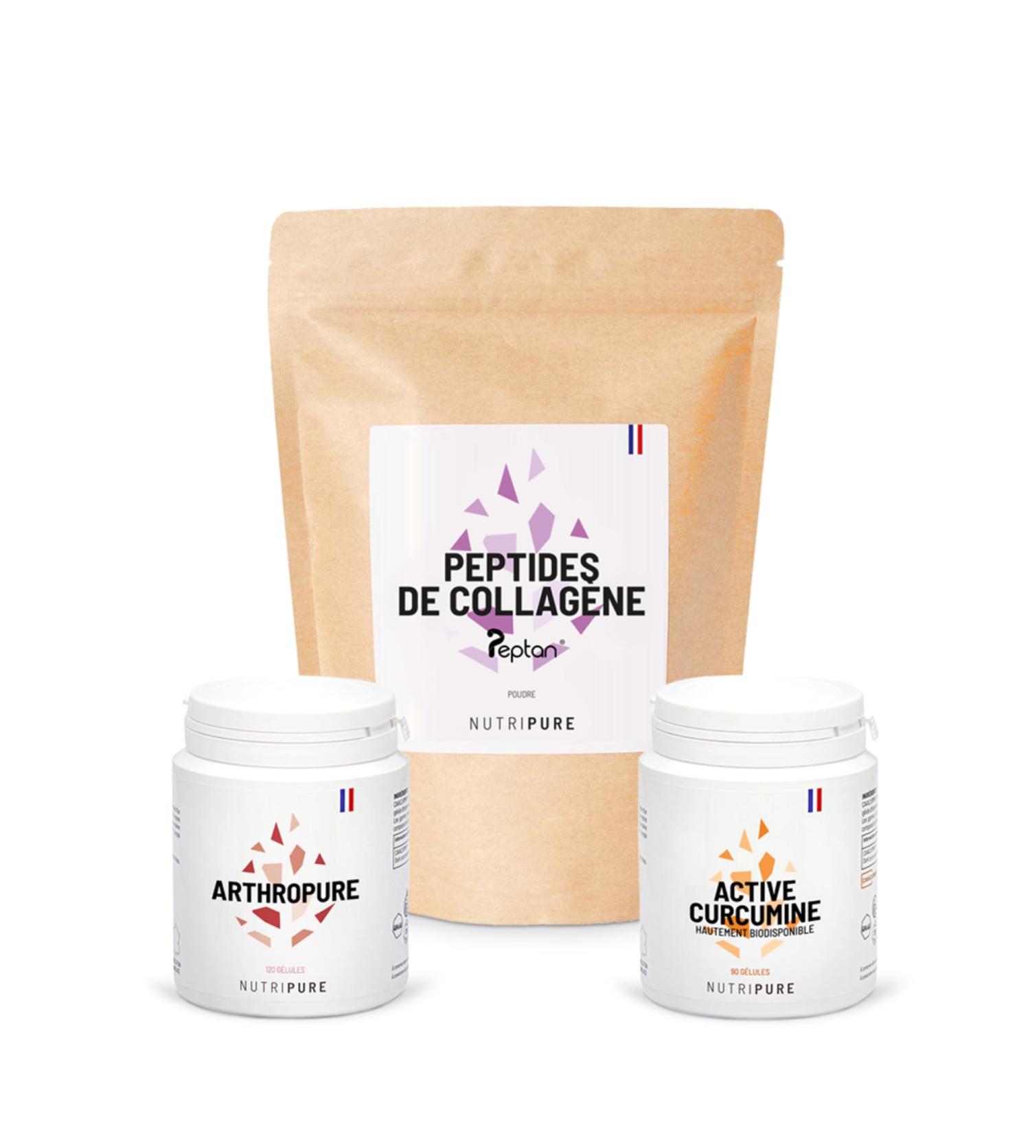 Nutripure | Osteoarthritis Pack | Joint Health Supplements | Anti-inflammatory Action | For Osteoarthritis sufferers | Collagen Peptides Arthropure Active Curcumin - Buy Online on GoSupps.com