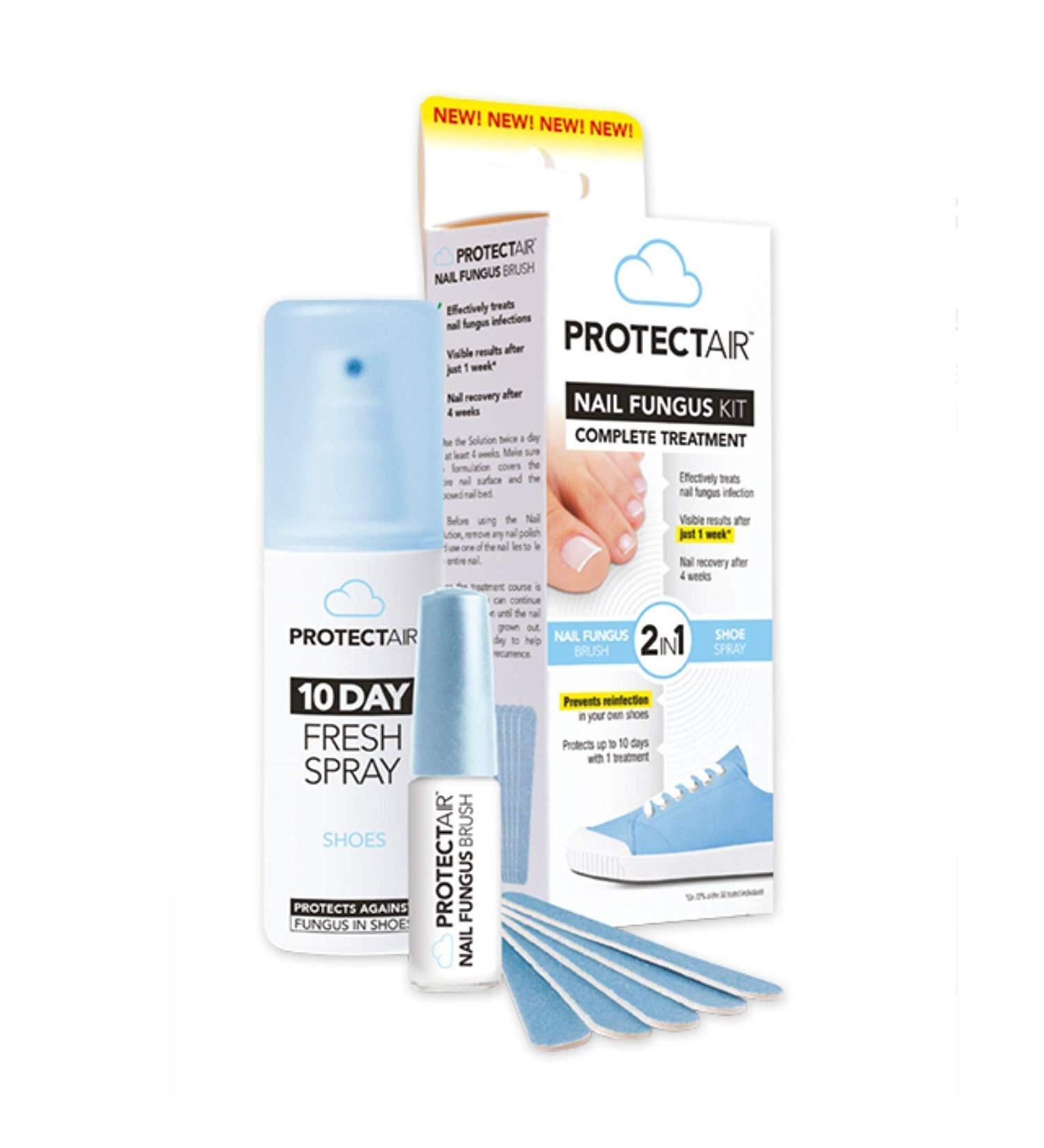 ProtectAir Fungal Nail Treatment - Extra Strong 5ml + 5 Nail Files + Medical Shoe Spray - Buy Online on GoSupps.com