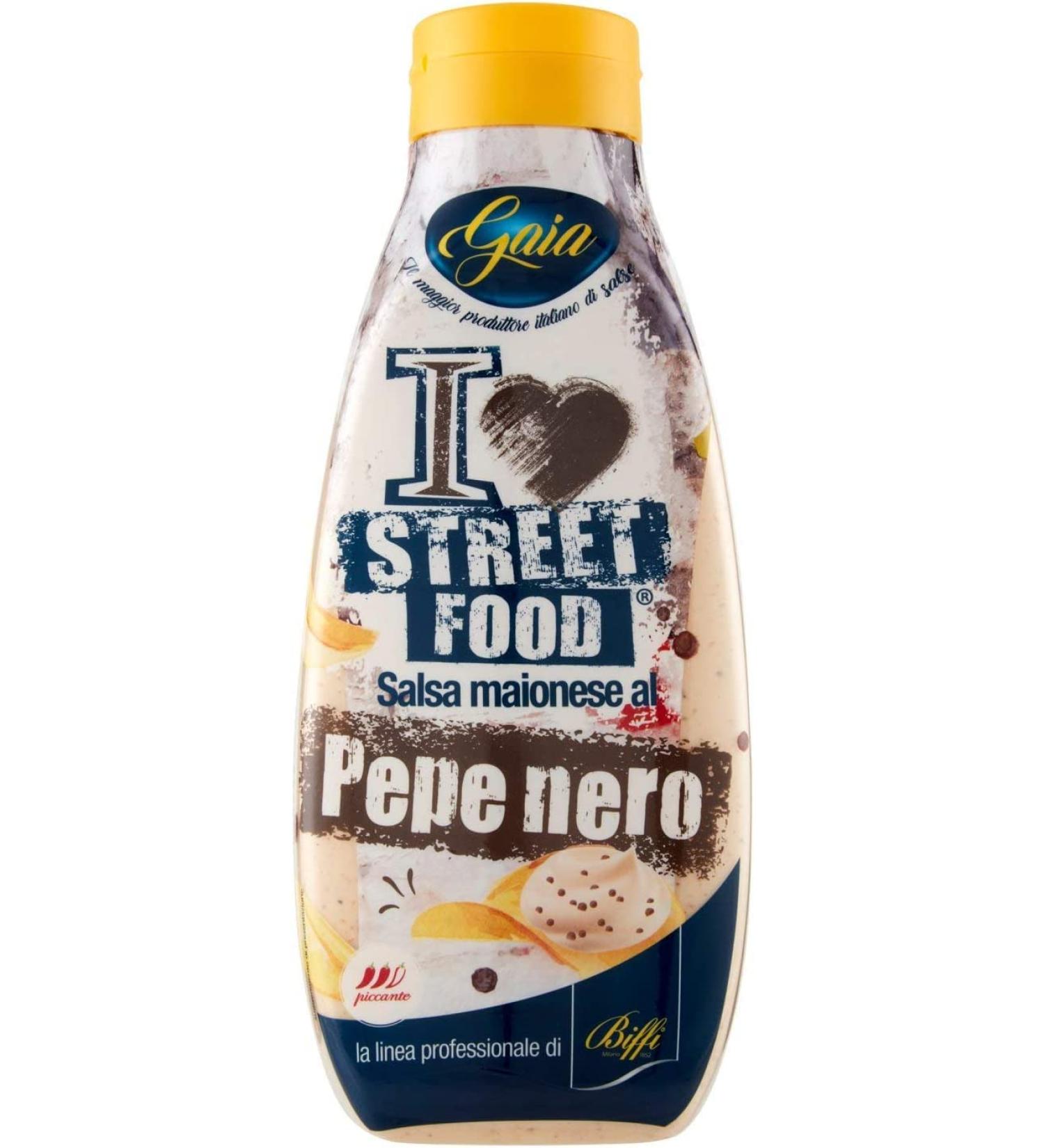 Gaia Salsa al pepe nero black pepper sauce - Street Food 800 ml - Buy Online on GoSupps.com