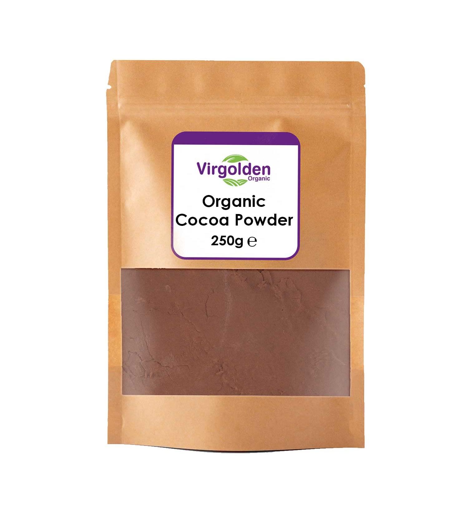 Organic Cocoa Powder 250g by Virgolden Organic - Buy Online on GoSupps.com