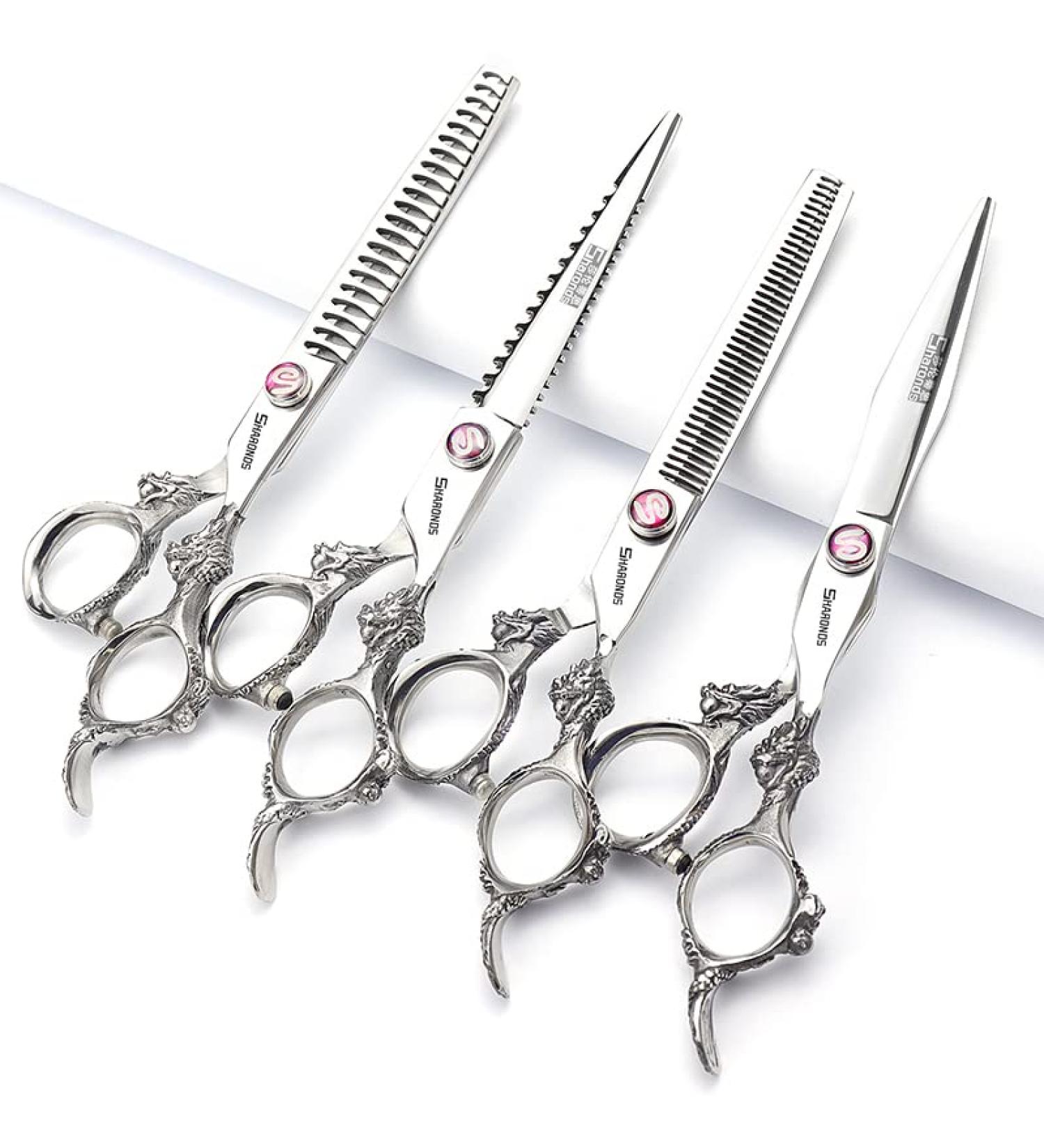 Professional 6-Inch Japanese Hair Styling Scissors with Chinese Dragon Design | Hairdresser Tools - International Shipping - Buy Online on GoSupps.com
