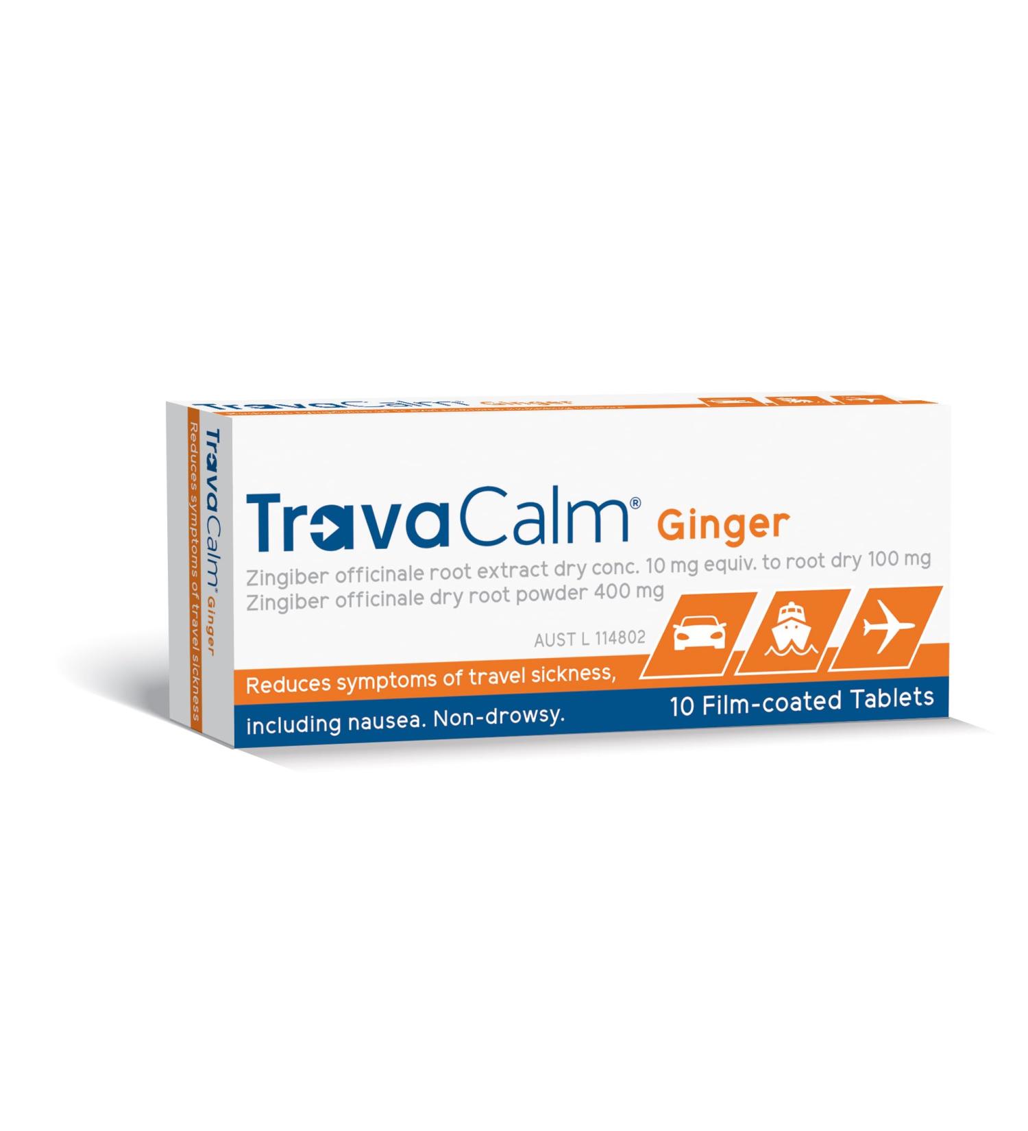 Travacalm Natural Tablets 10