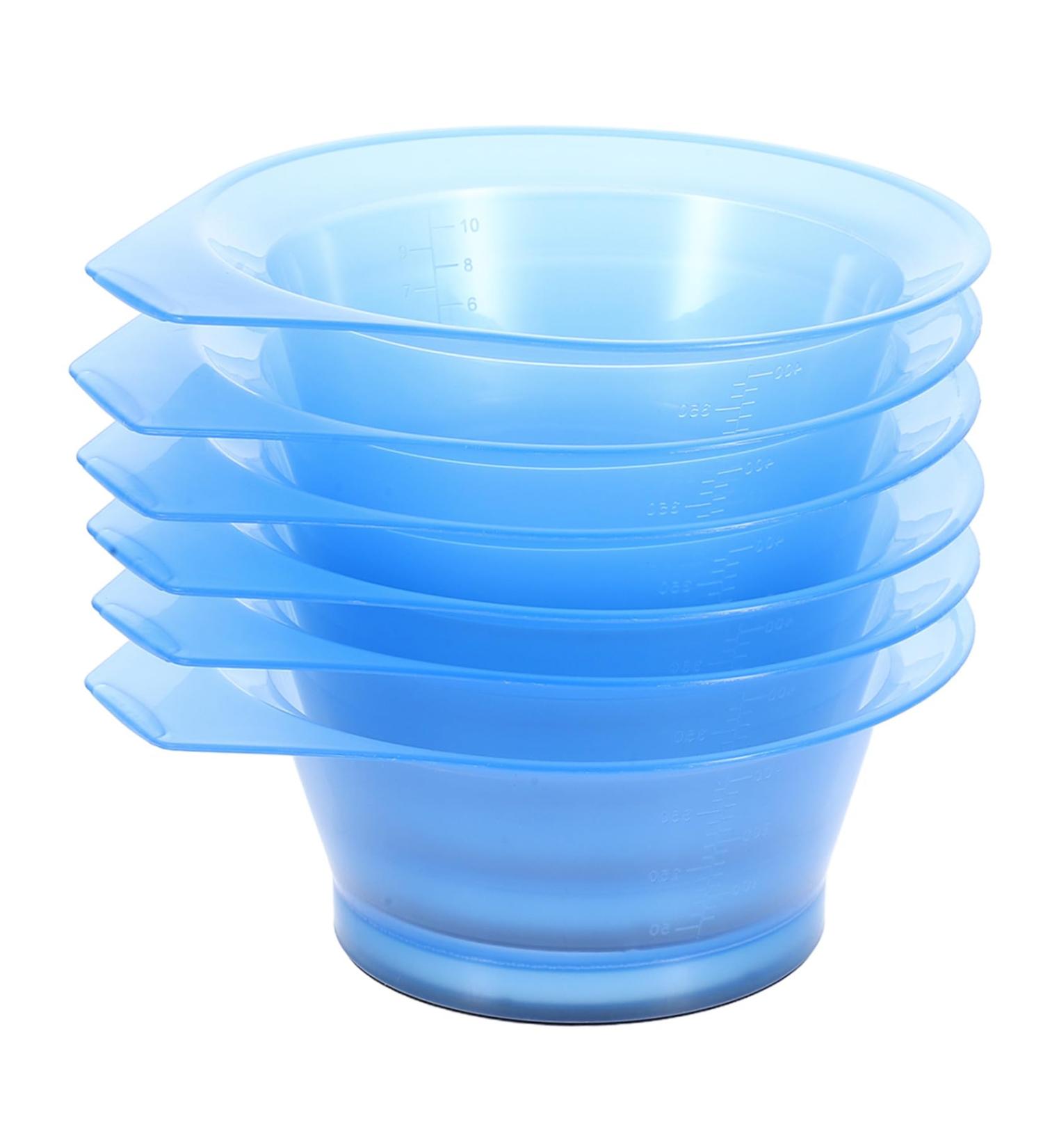 Beaupretty 6 pi ces Bols Transparents pour Teinture Cheveux Outil de Coiffure Professionnel Bol M langeur R utilisable Plastique Accessoires Indispensables pour Salon et Couleur Al atoire - Buy Online on GoSupps.com