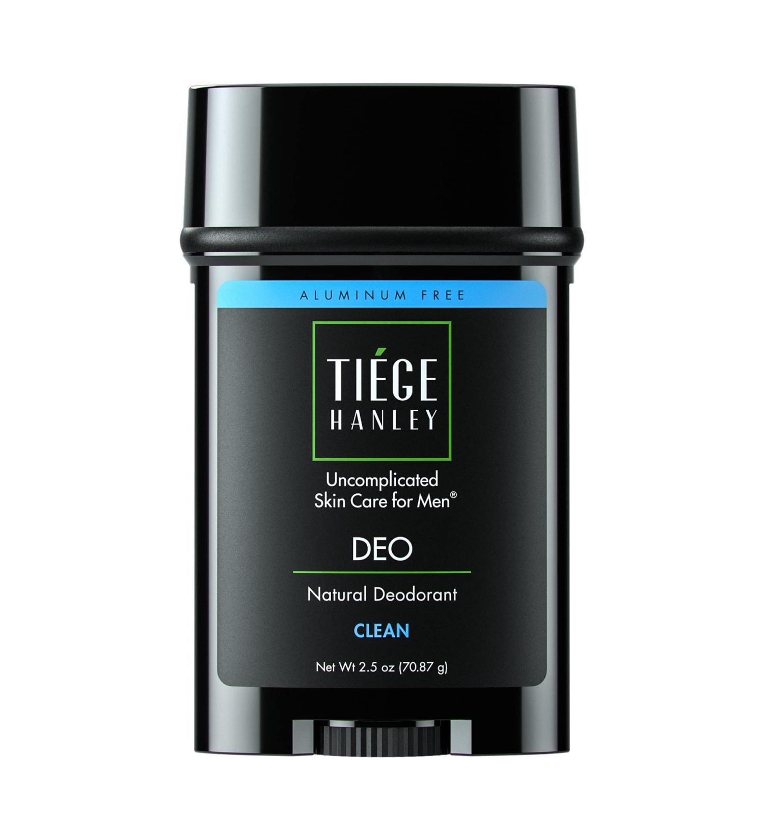 Tiege Hanley Aluminum-Free Deodorant for Men | Mint & Eucalyptus Scent | Long Lasting & All-day Odor Neutralizing | Sweat Absorbing | Moisture Wicking | 2.5oz Black - Buy Online on GoSupps.com