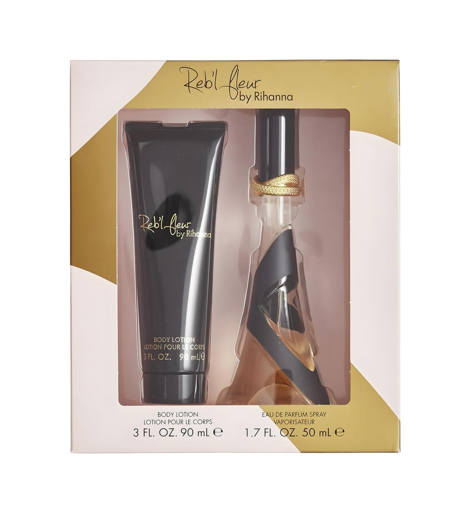 Rihanna Reb'l Fleur Eau de Parfum Spray 2 Piece Gift Set for Women 1.7 Fl Oz (Pack of 1) - Buy Online on GoSupps.com