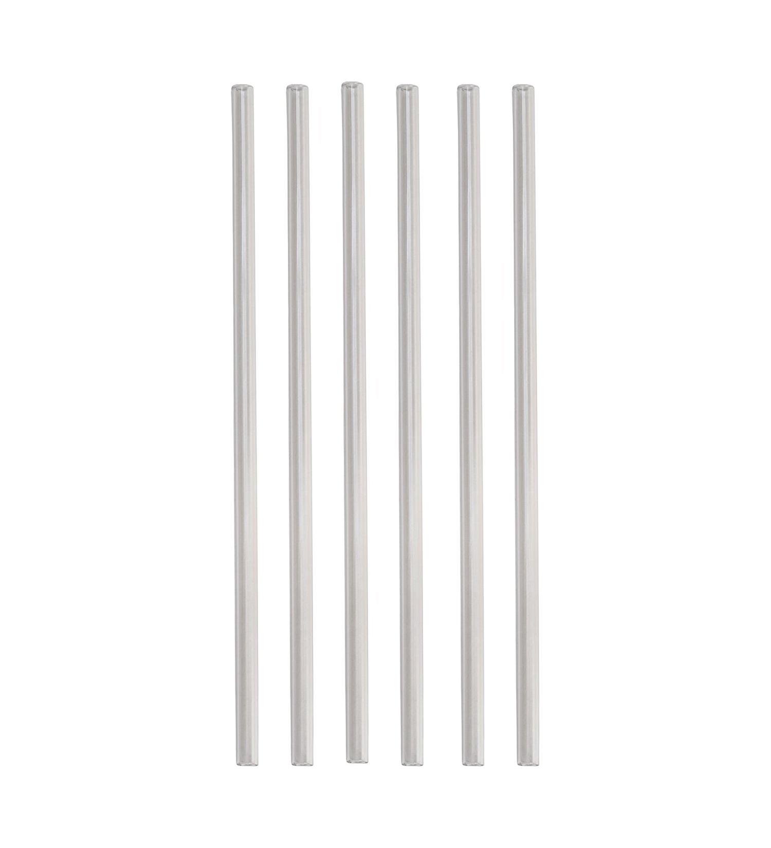 Signature Tumblers Reusable Thick-Wall Straws 6pc, Clear
